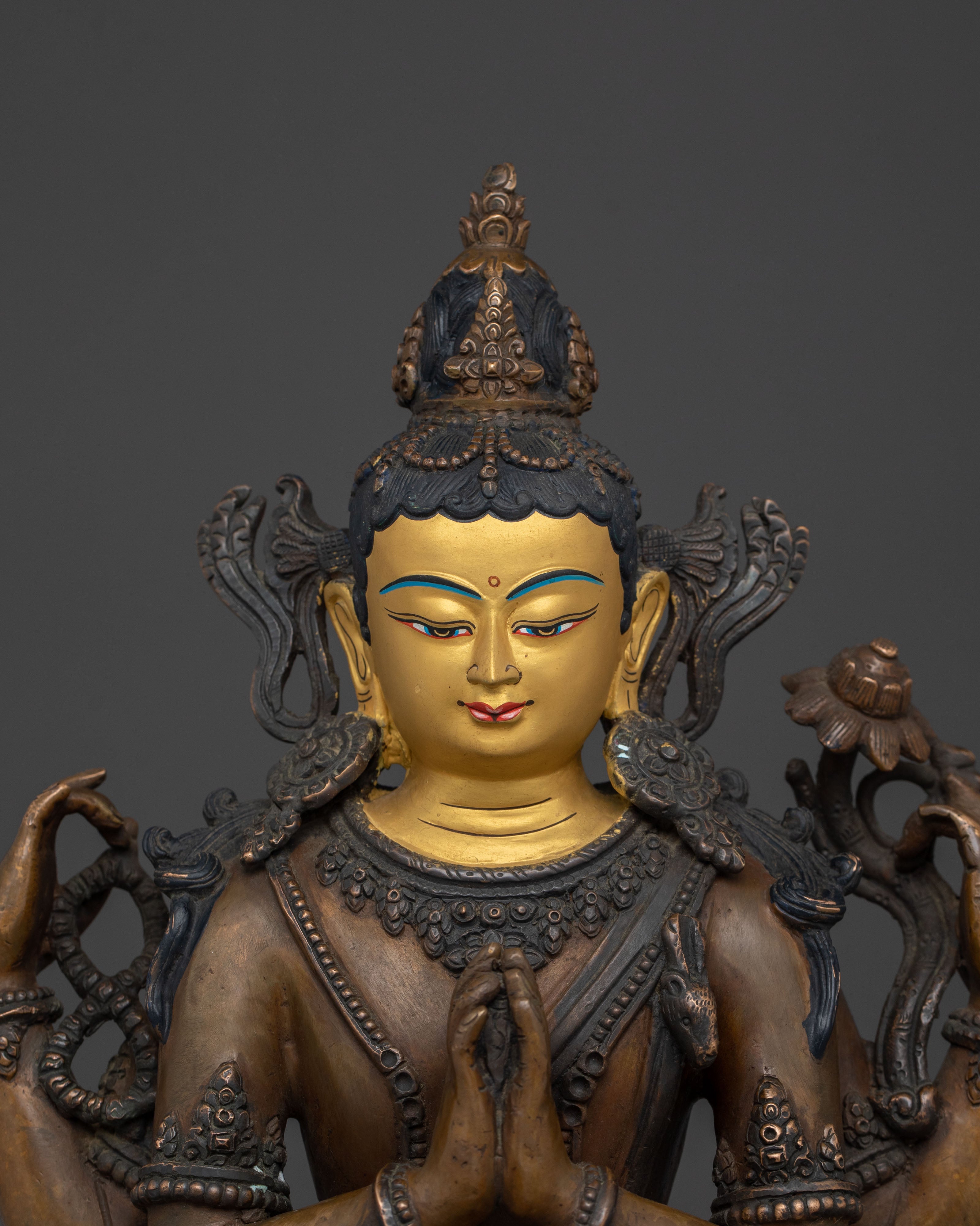 Avalokiteshvara Compassion Statue | Deity of Mercy and Loving-Kindness