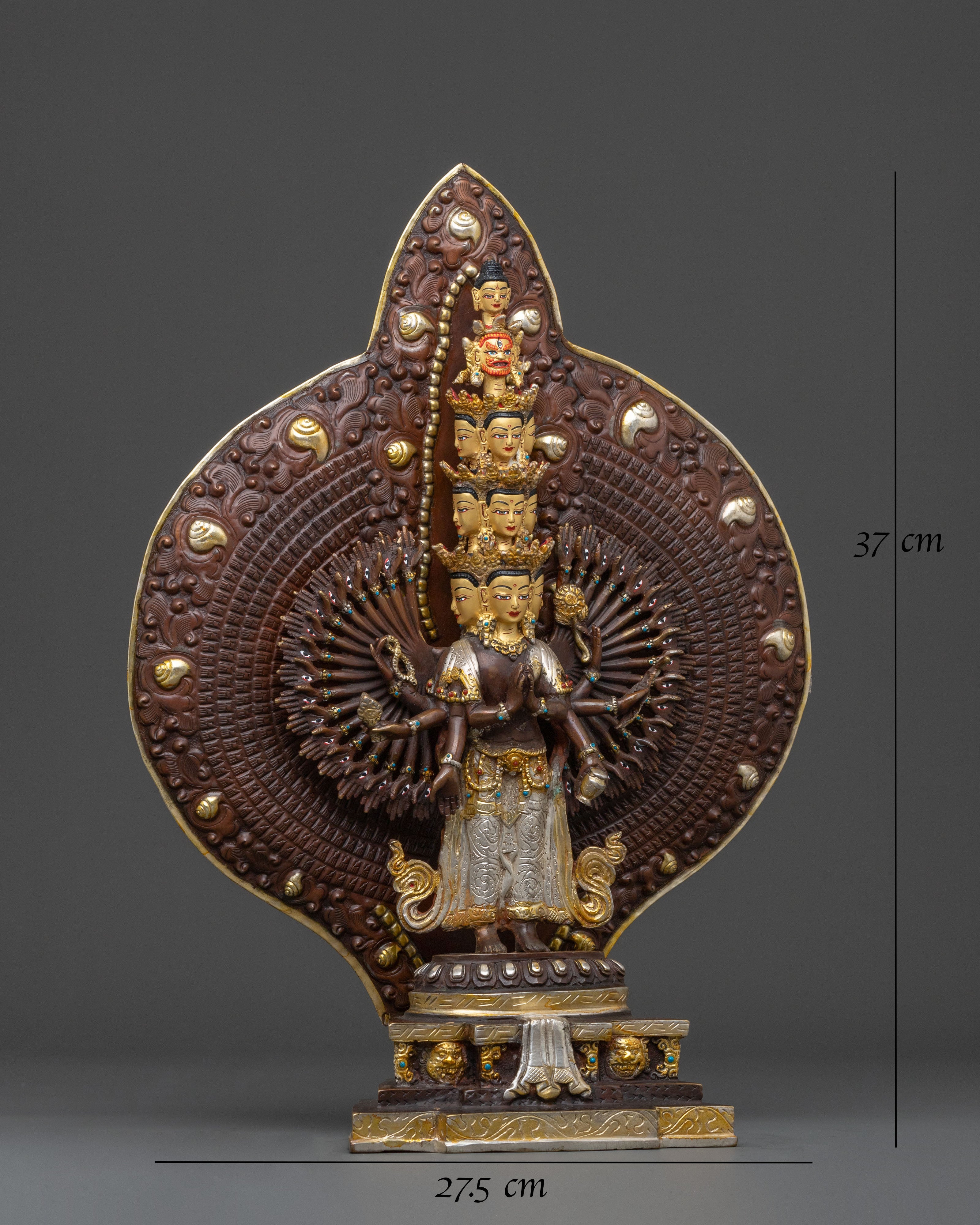 Thousand-Armed Chenrezig Statue | Compassionate Deity