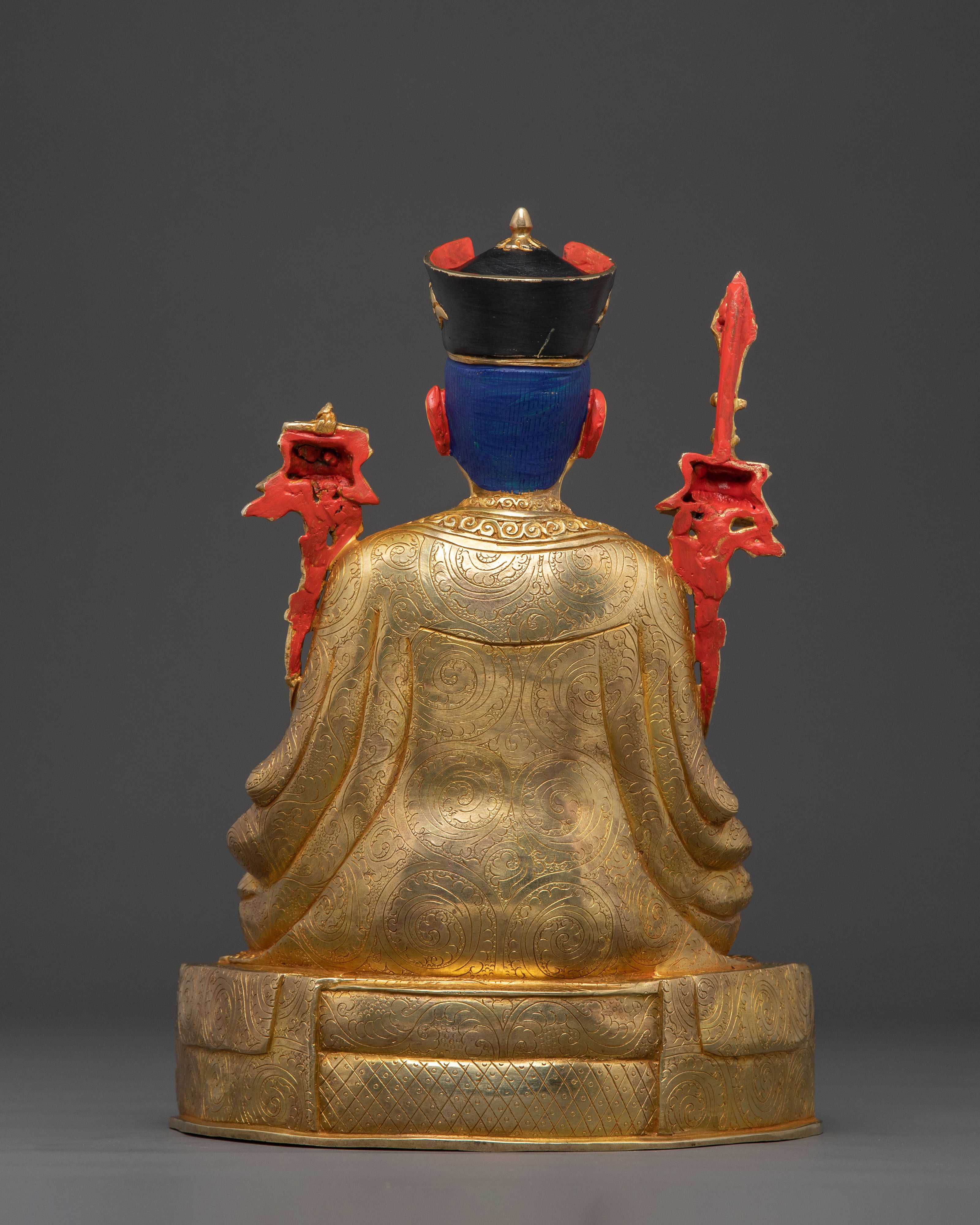 16th Karmapa Spiritual Statue – 24K Gold Gilded Copper