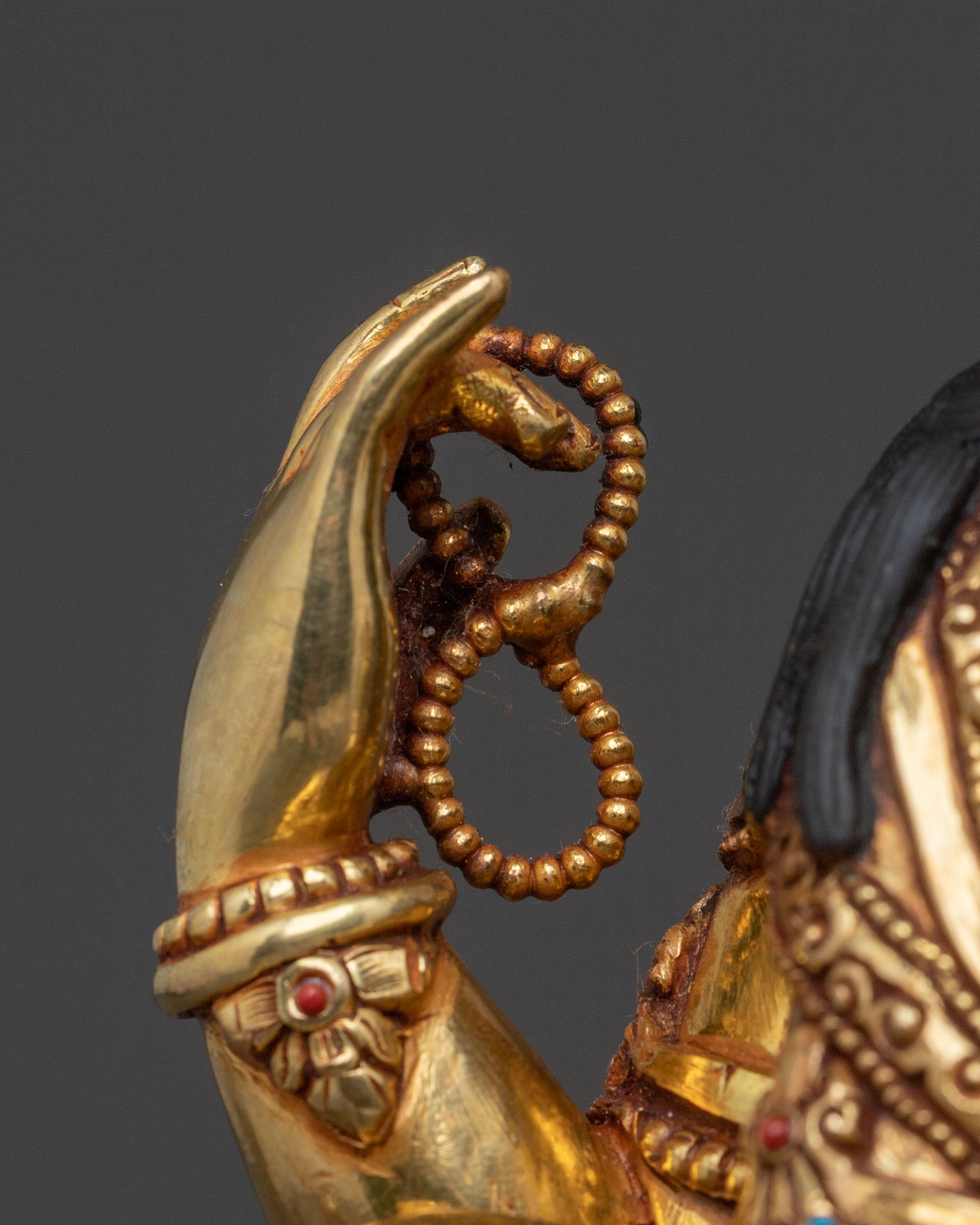 Chenrezig Sacred Statue | 24K Gold Gilded Compassion Deity