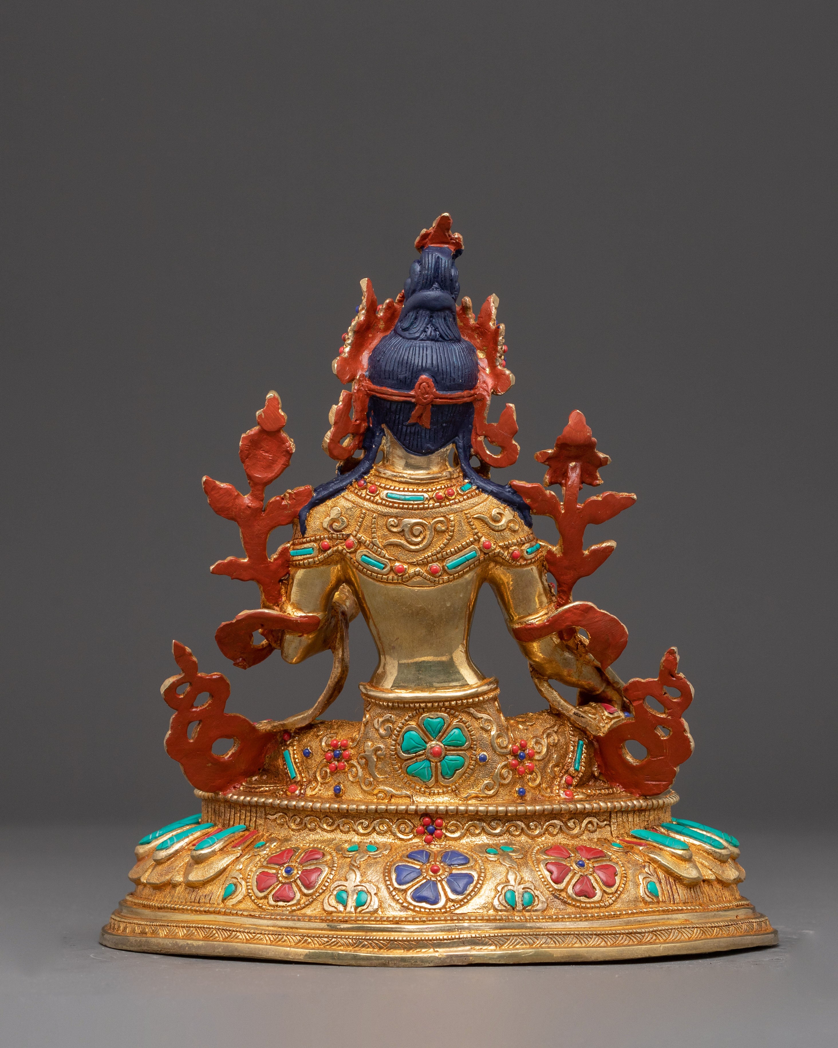 Handcrafted Copper Statue of Mother Green Tara | Female Buddha