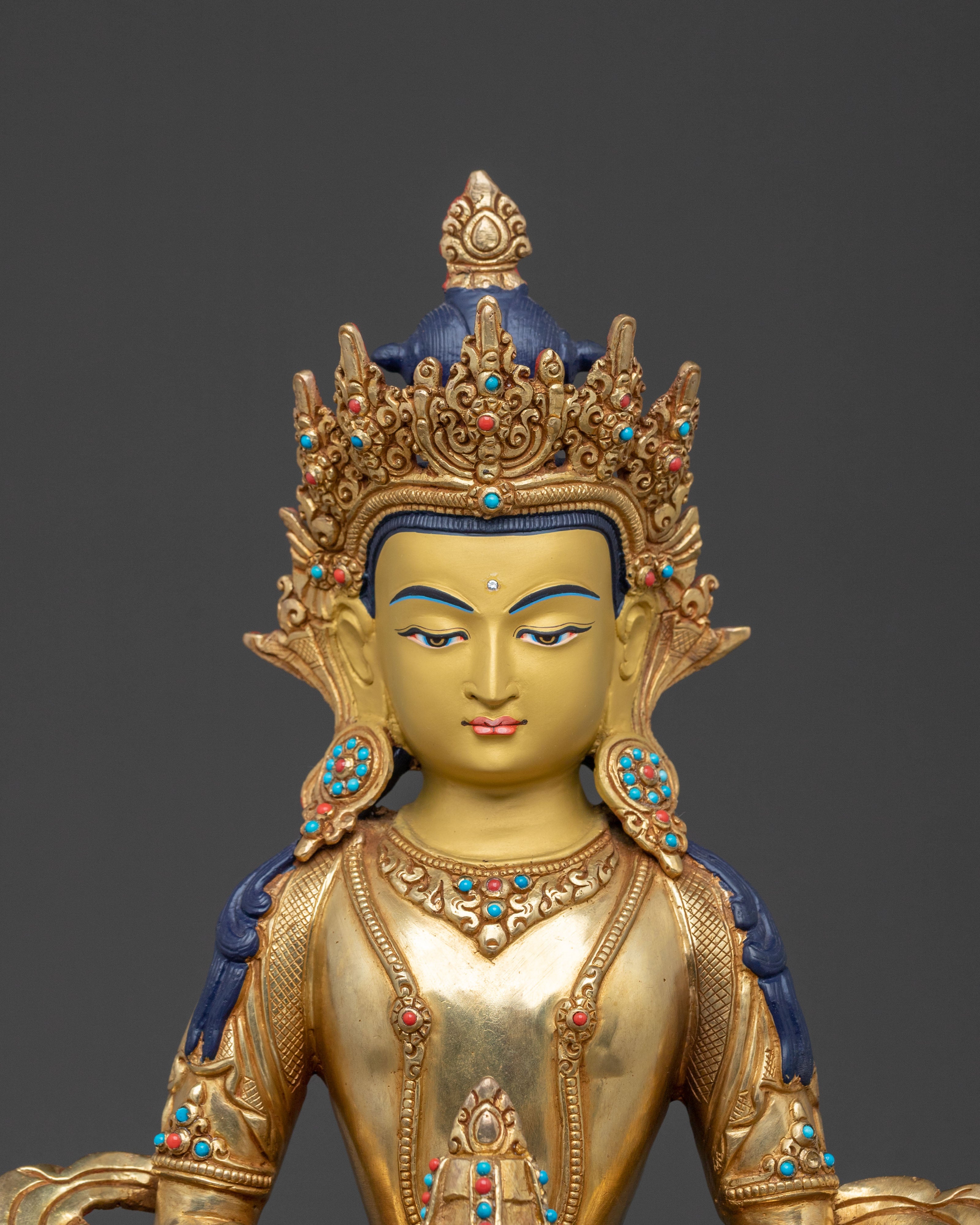 Amitayus Buddha Meditation Statue | Peaceful Figurine