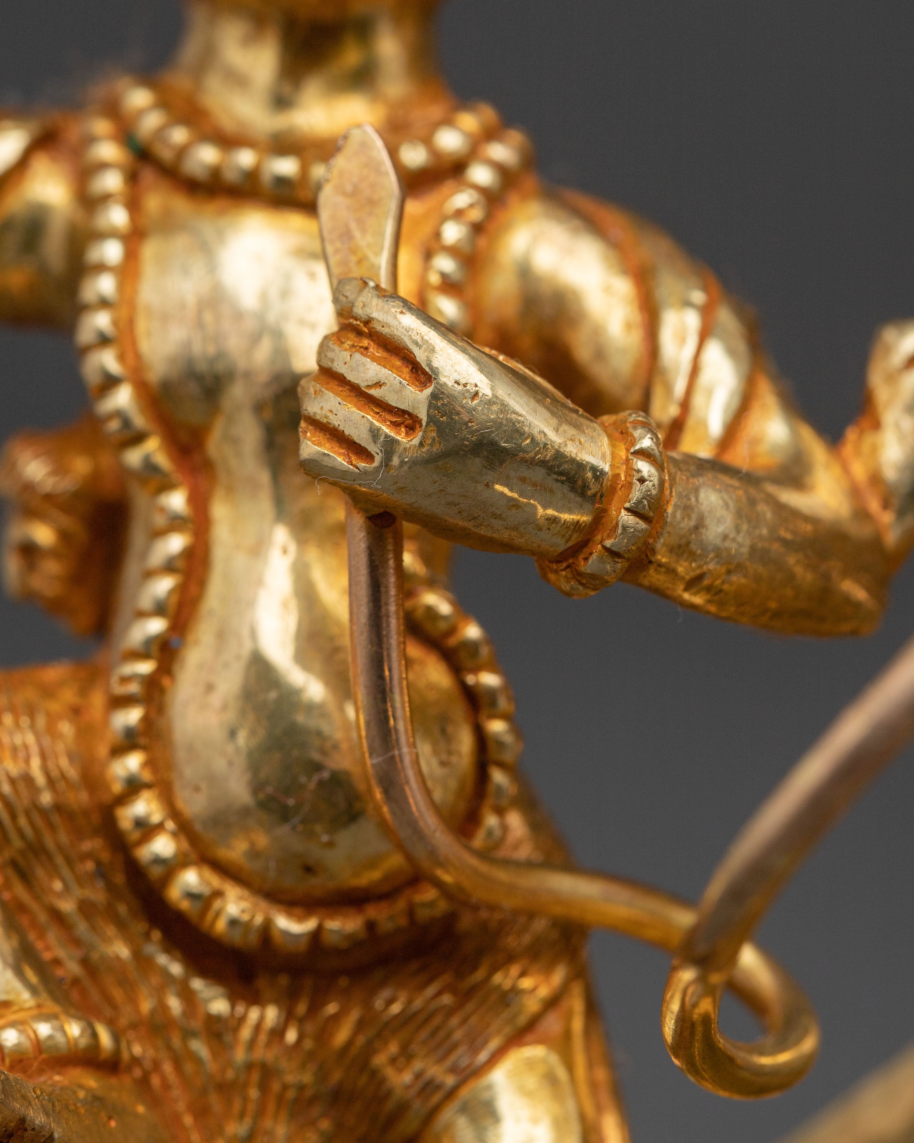 Palden Lhamo Spiritual Statue – Hand-Gilded Copper