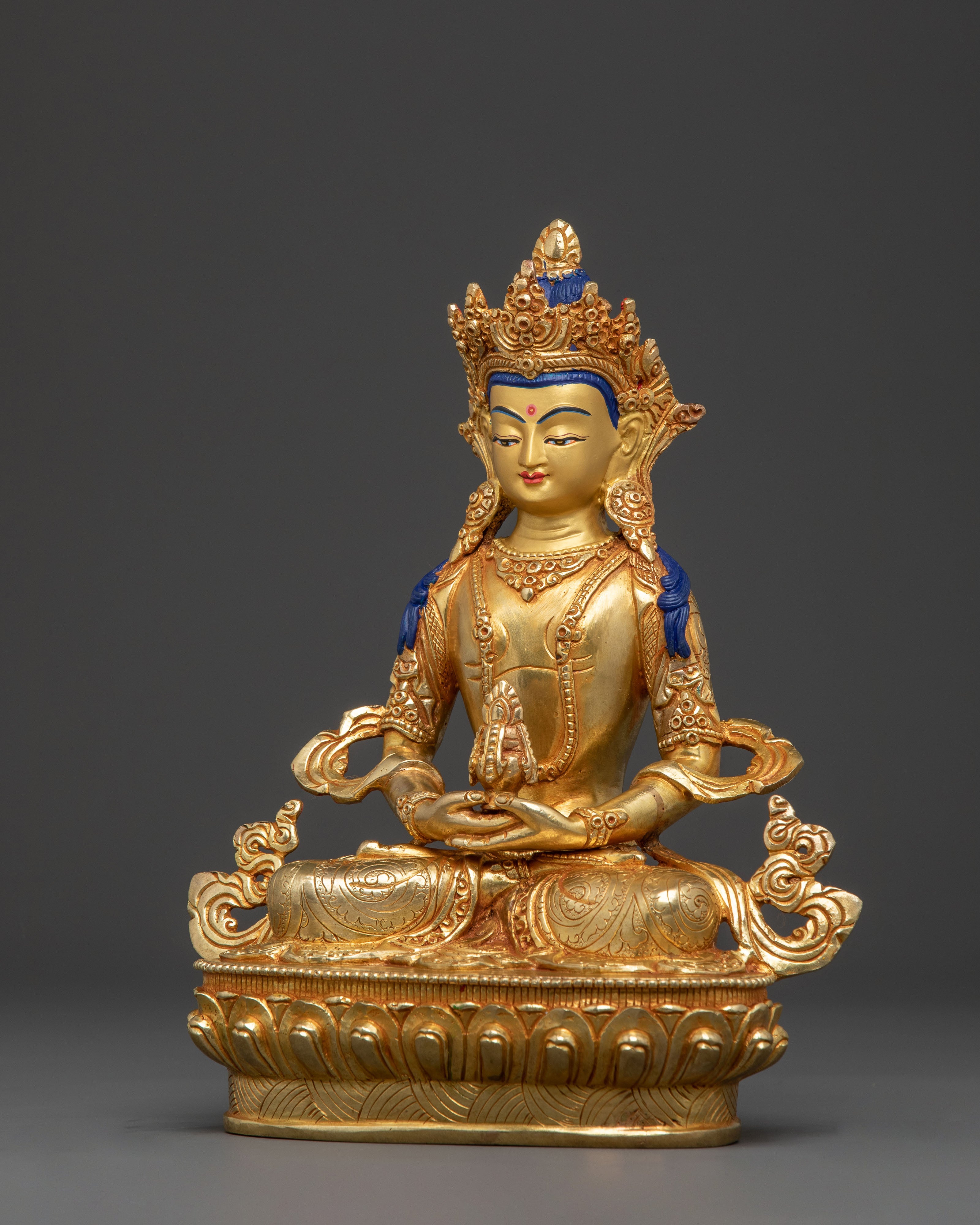 Handcrafted Longevity Buddha Amitayus Statue