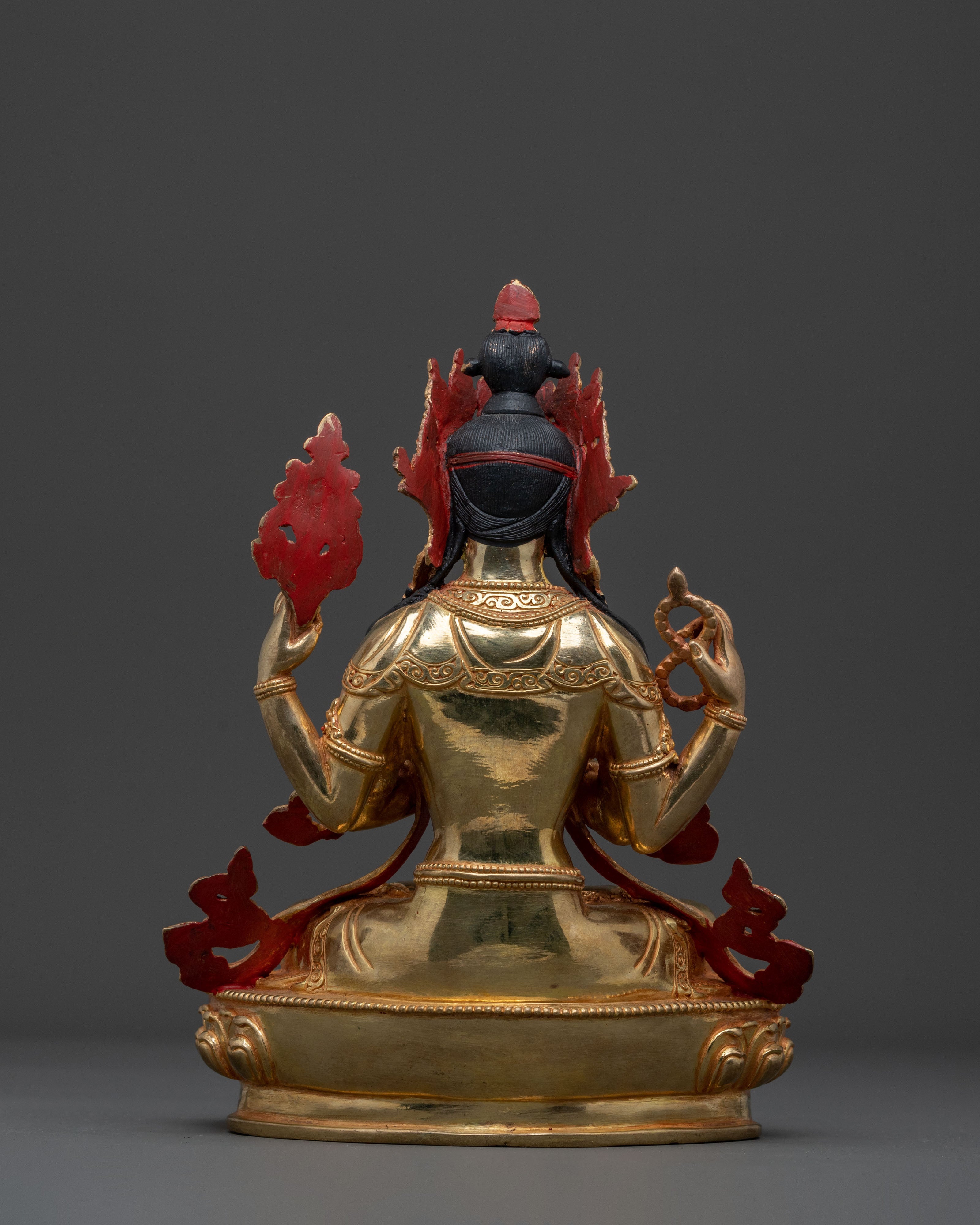 Chenrezig Handcrafted Himalayan Sculpture | Tibetan Buddhist Art