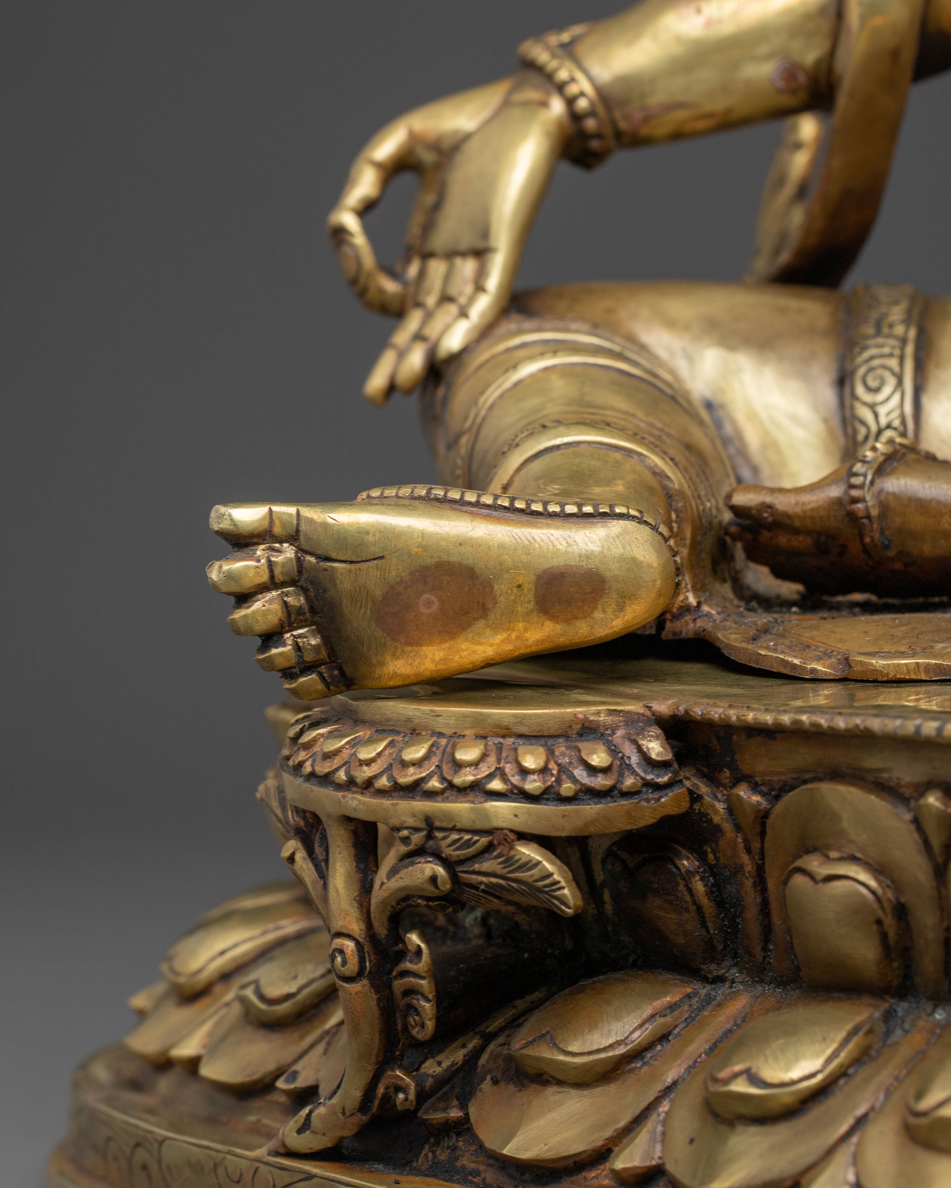 Green Tara Statue: Embodiment of Enlightened Action