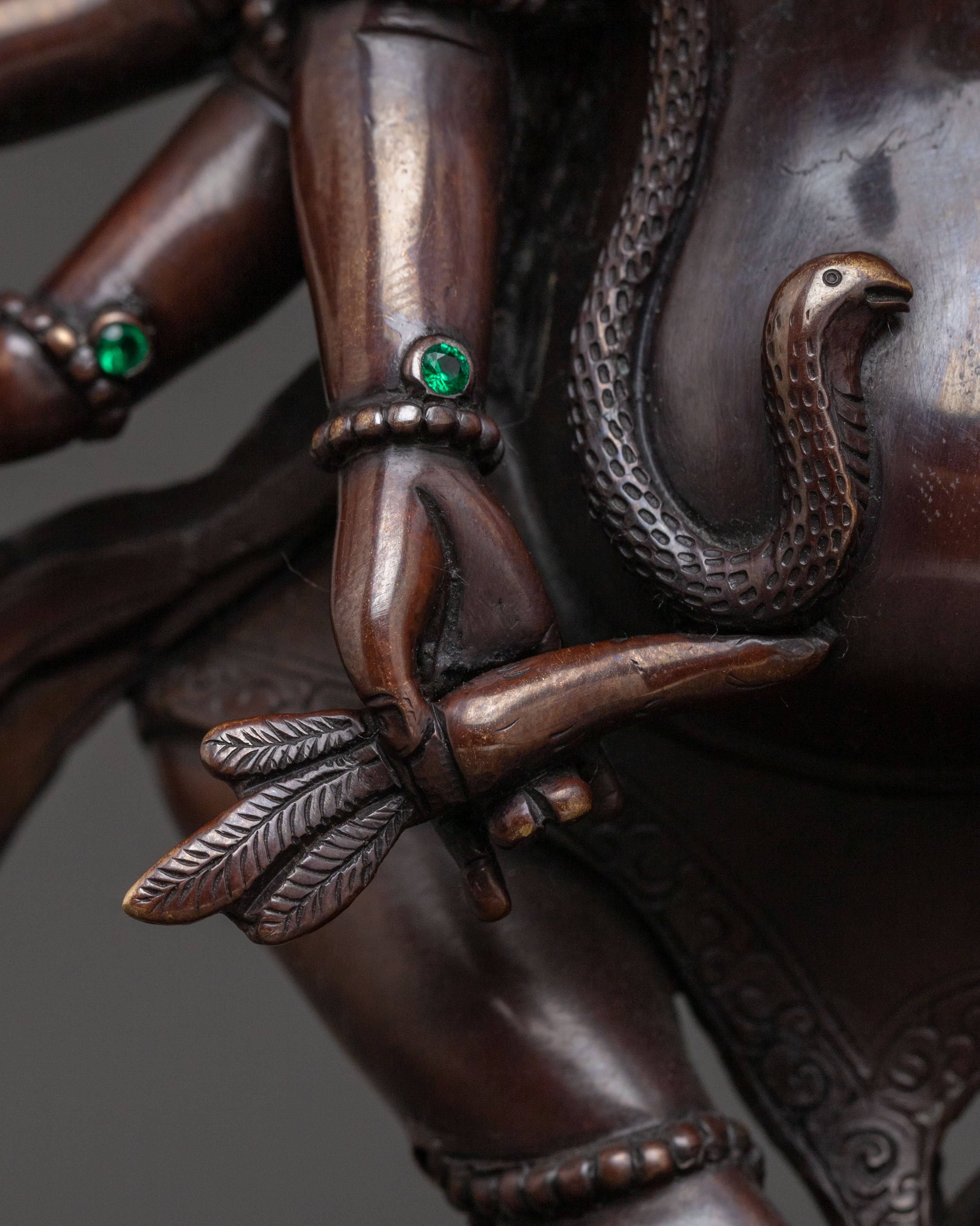 Ganesha Elephant God Statue | Oxidized Copper Figure