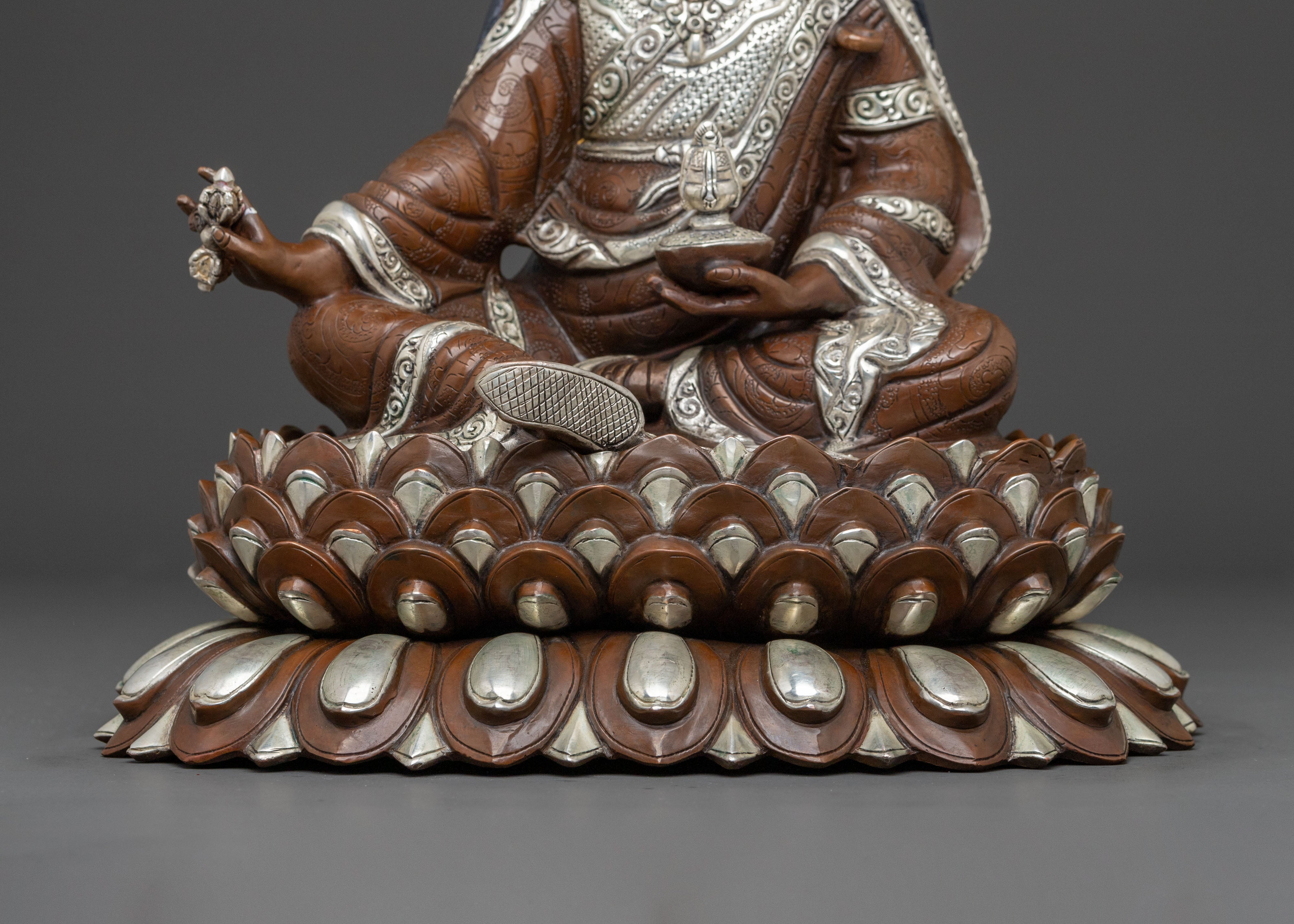 Handcrafted Guru Rinpoche Statue | Altar Decor