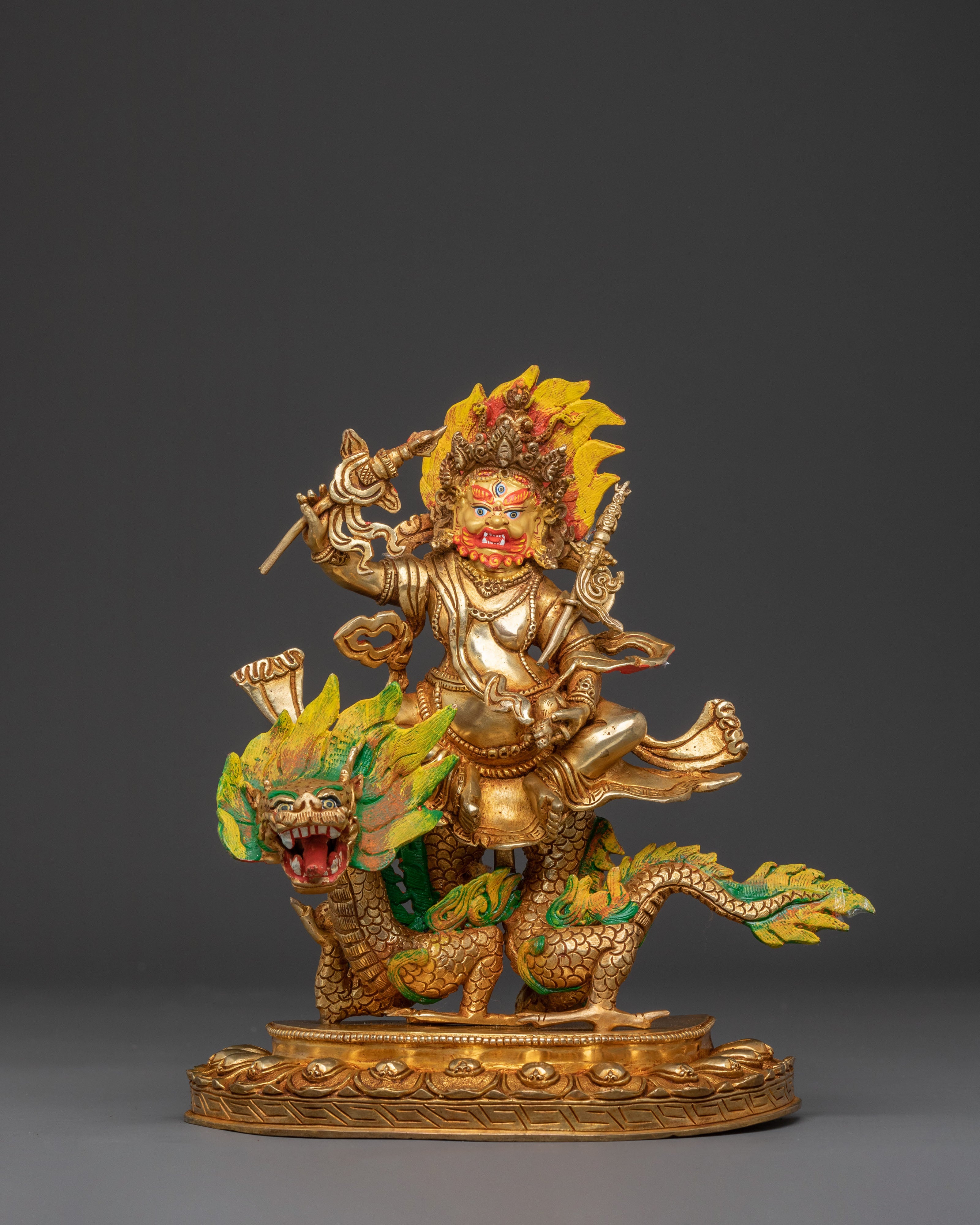 White Dzambhala Altar Statue — Spiritual Art