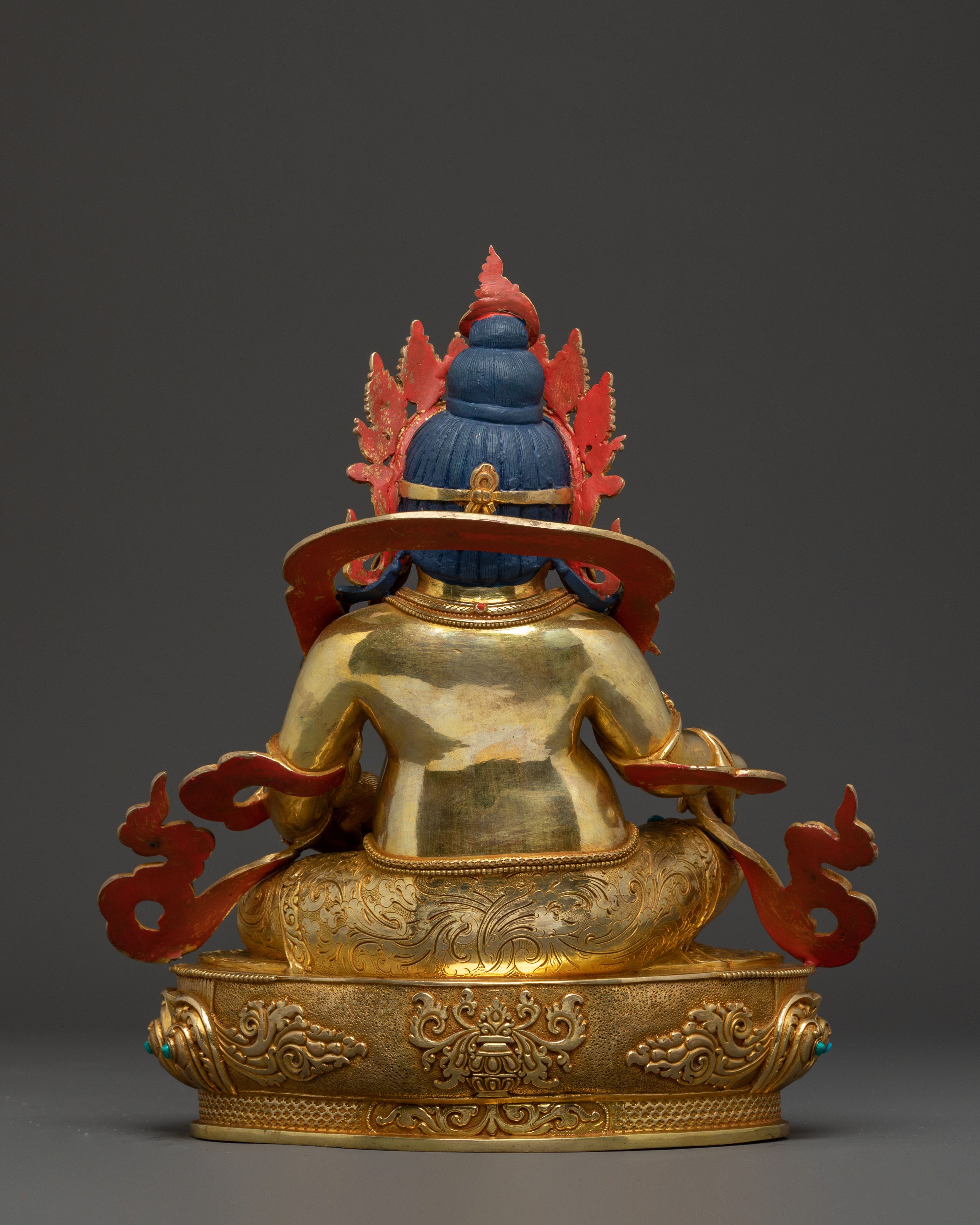 Golden Dzambhala Wealth Deity Statue | Fortune Blessing Sculpture