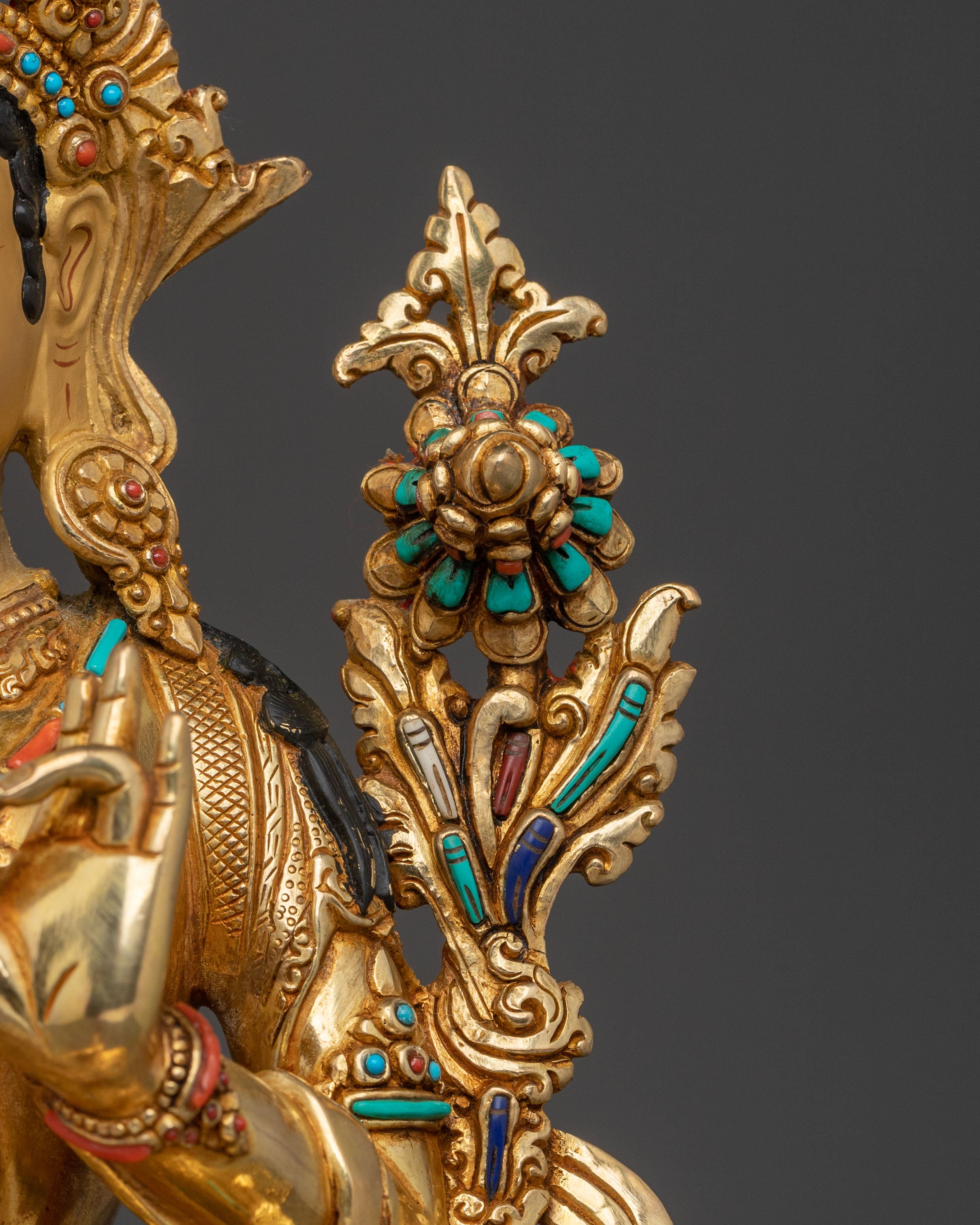 Goddess Green Tara Statue | Mother Figurine