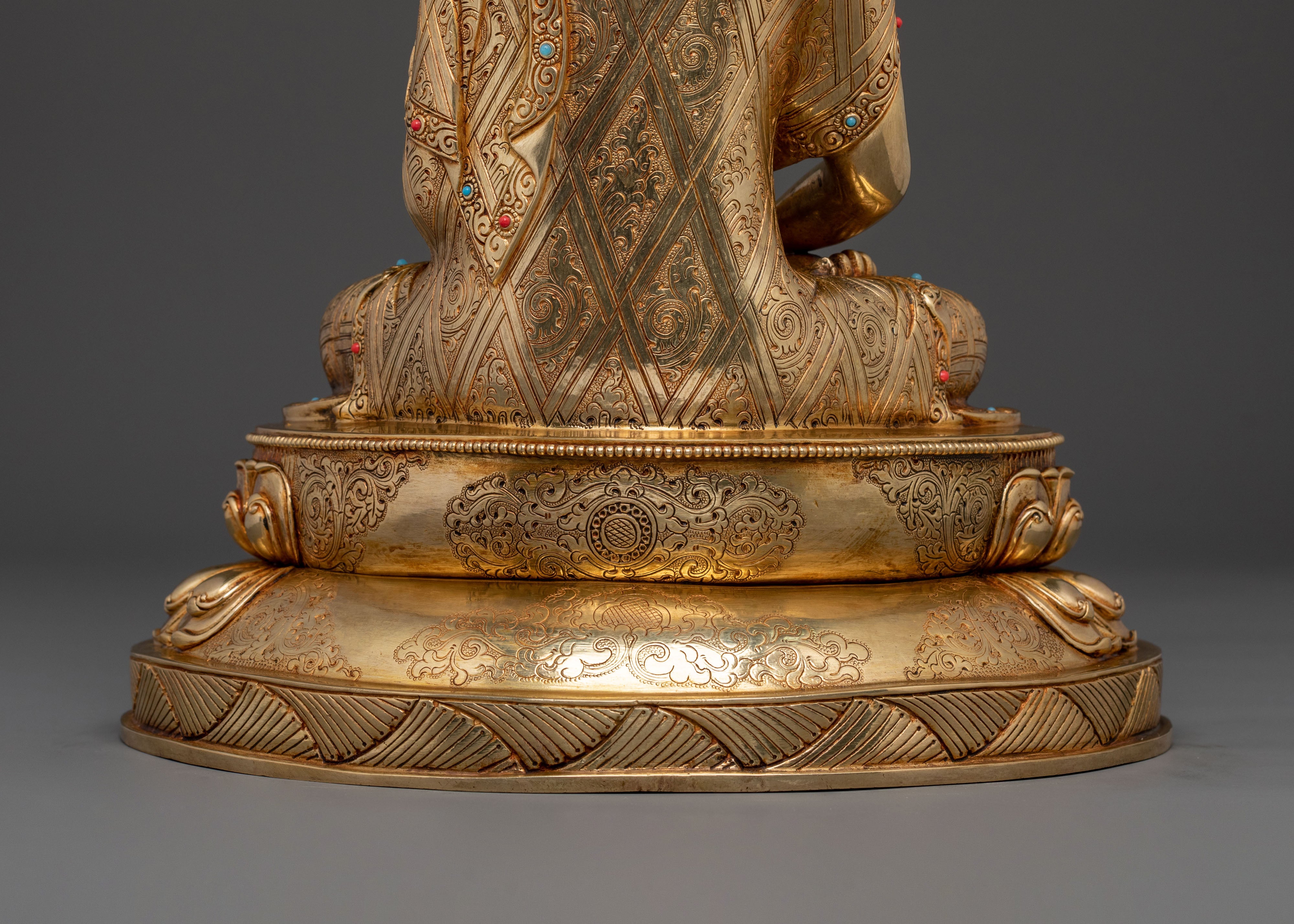 Amitabha Buddha: 24K Gold Gilded Meditation Figurine