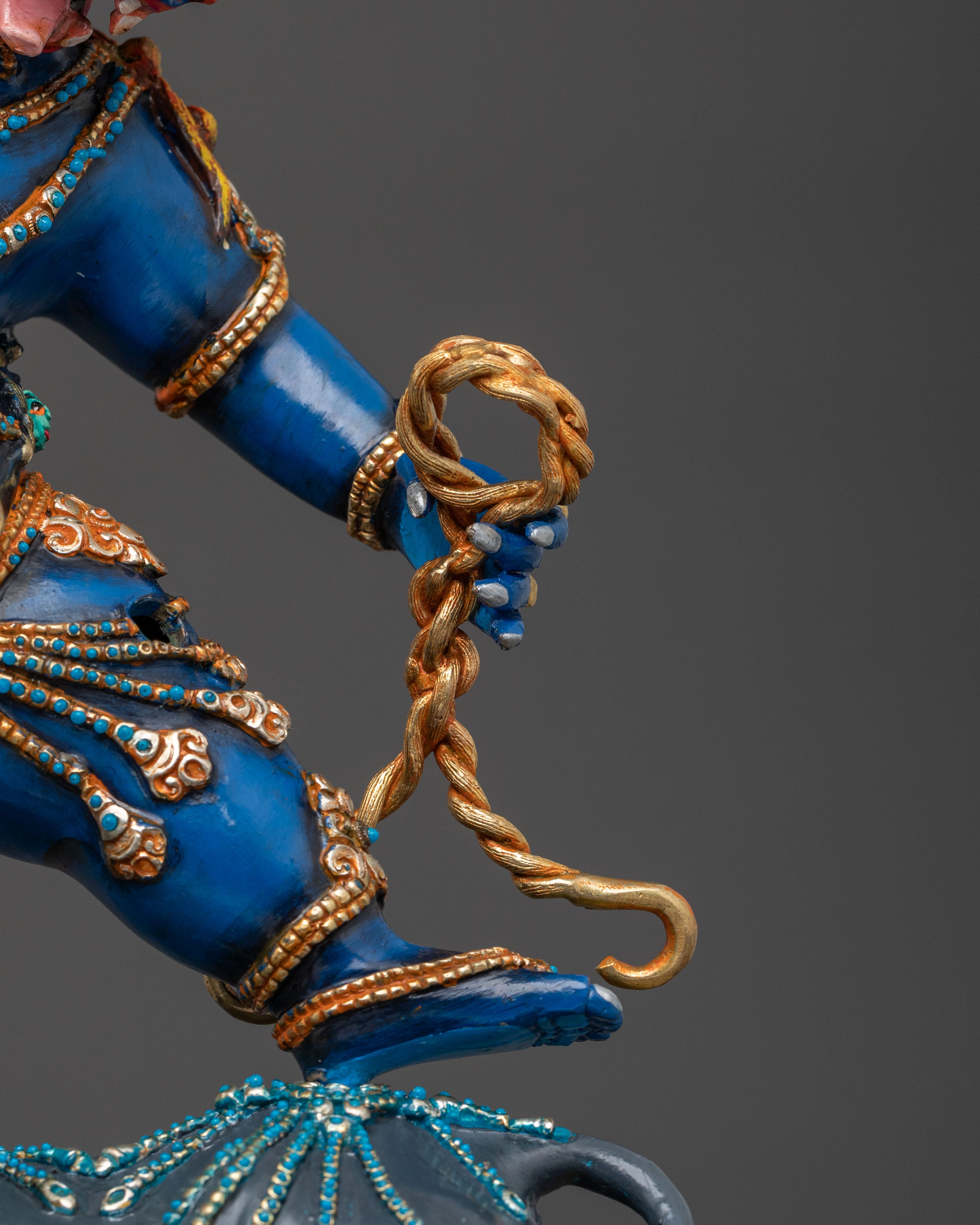 Yama Dharmaraja Sculpture with Copper Body