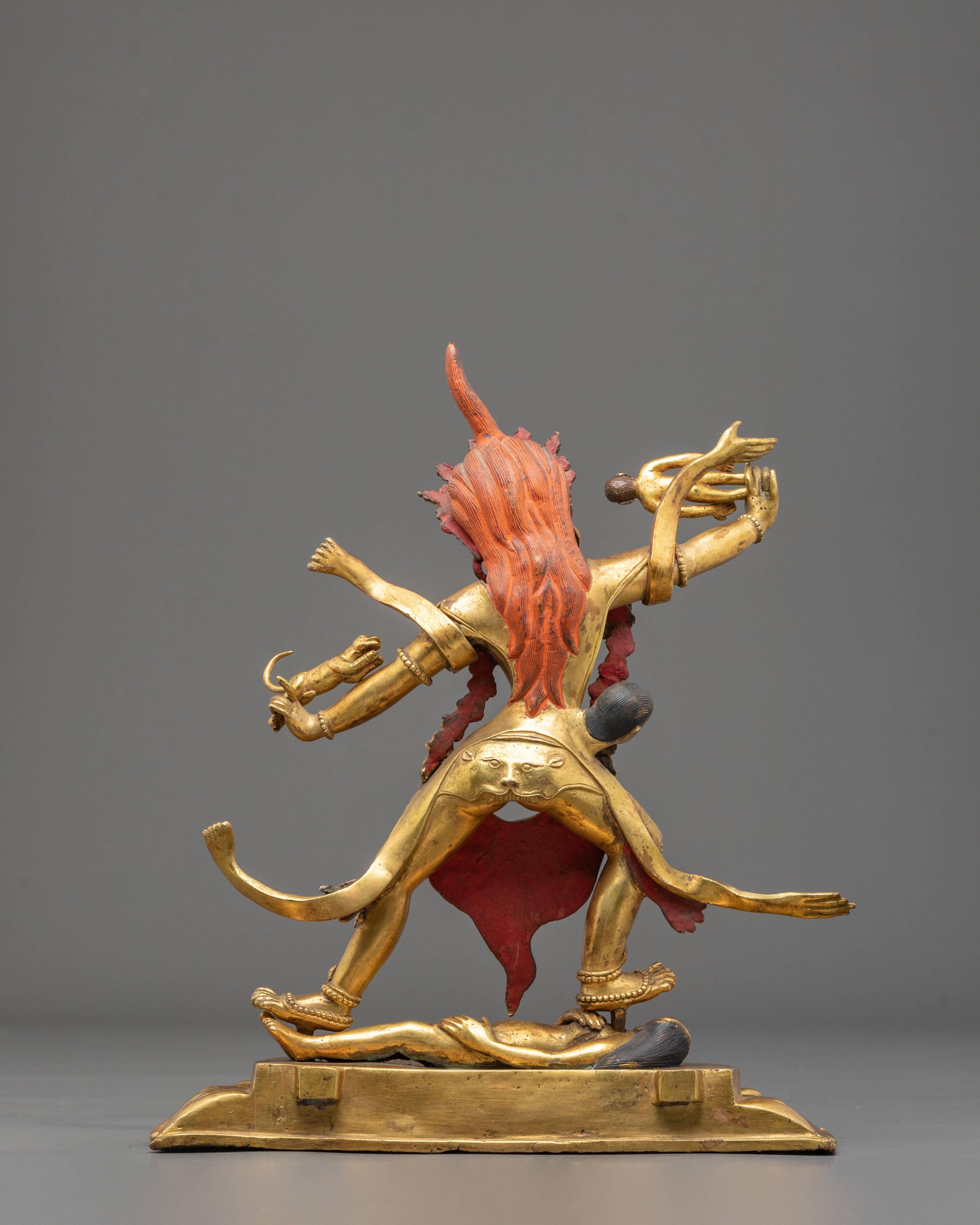 Ekajati Copper Sculpture - Hand-Gilded Masterpiece