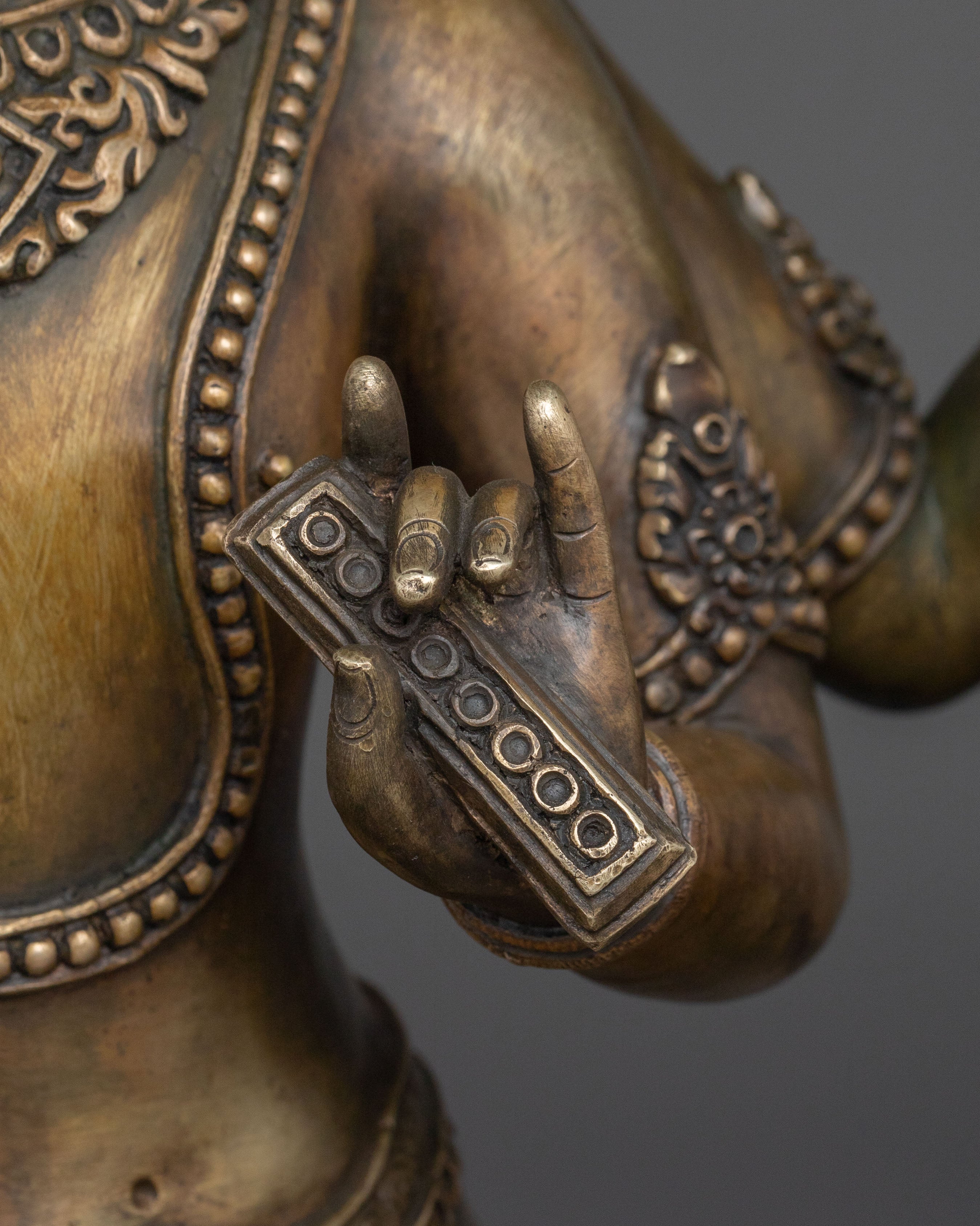 Maha Manjushri and Green Tara Statue Set | Altar Decor