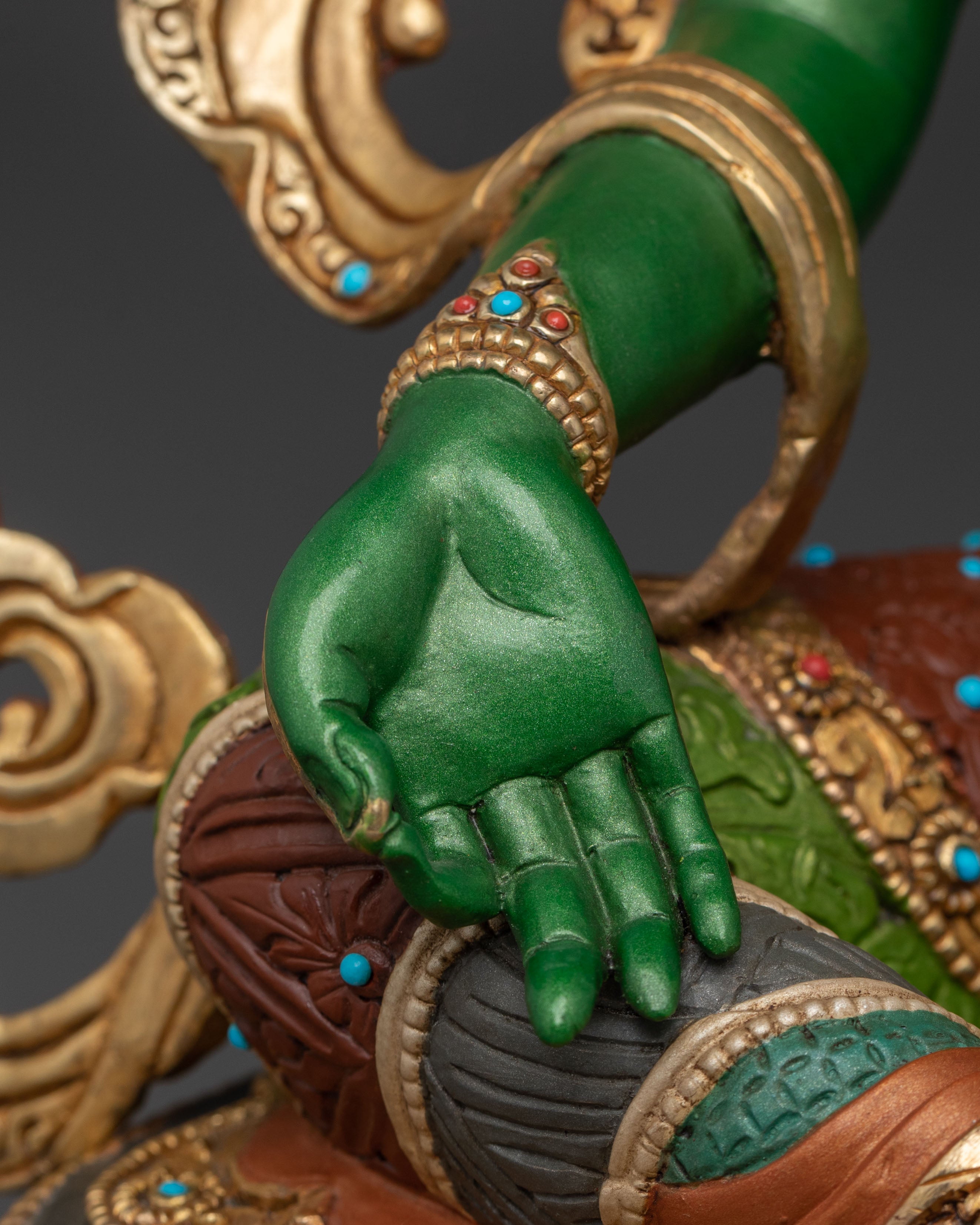 Green Tara Statue of Sacred Protection | Goddess of Compassion