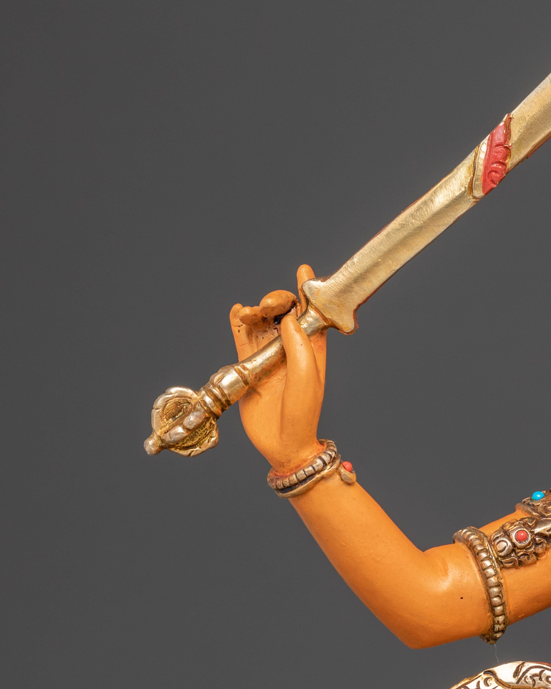 Wisdom Deity Manjushri Copper Statue | Handmade Buddhist Art