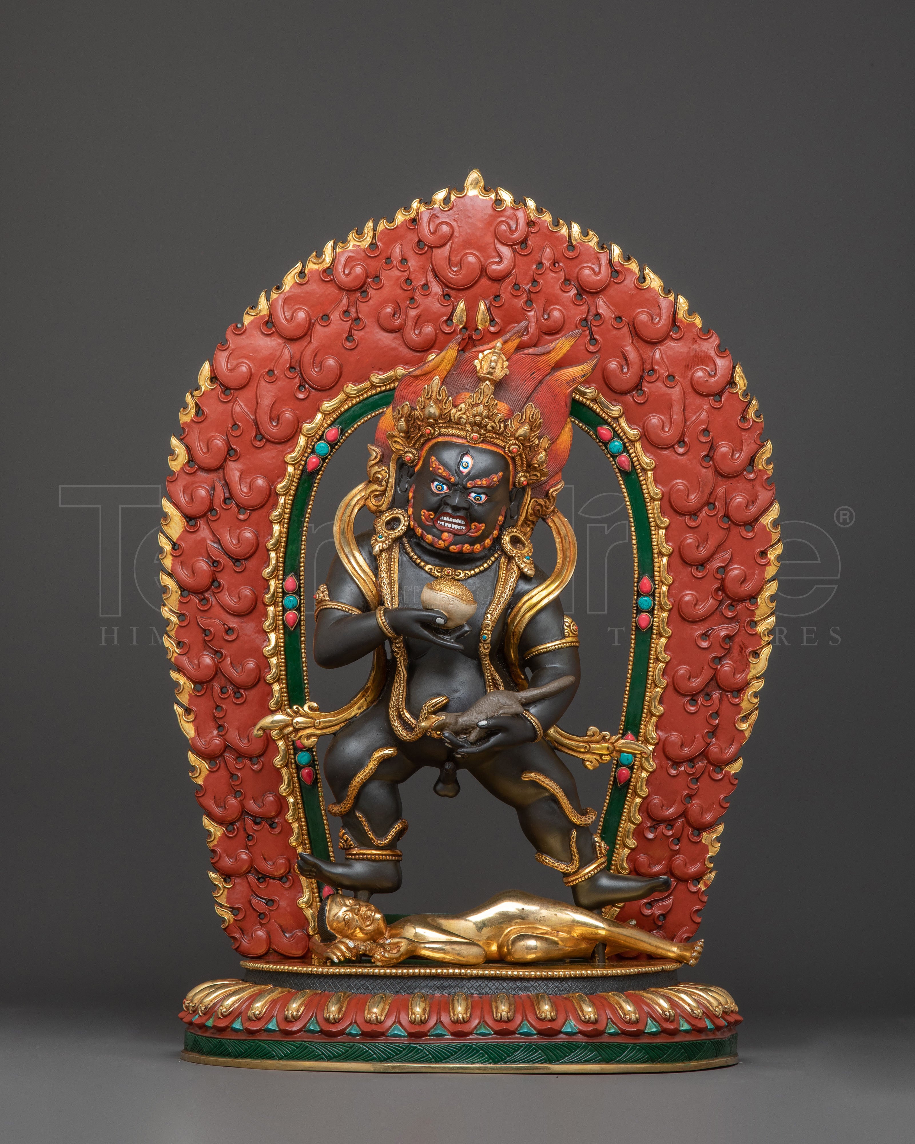 Black Dzambhala Prosperity Statue