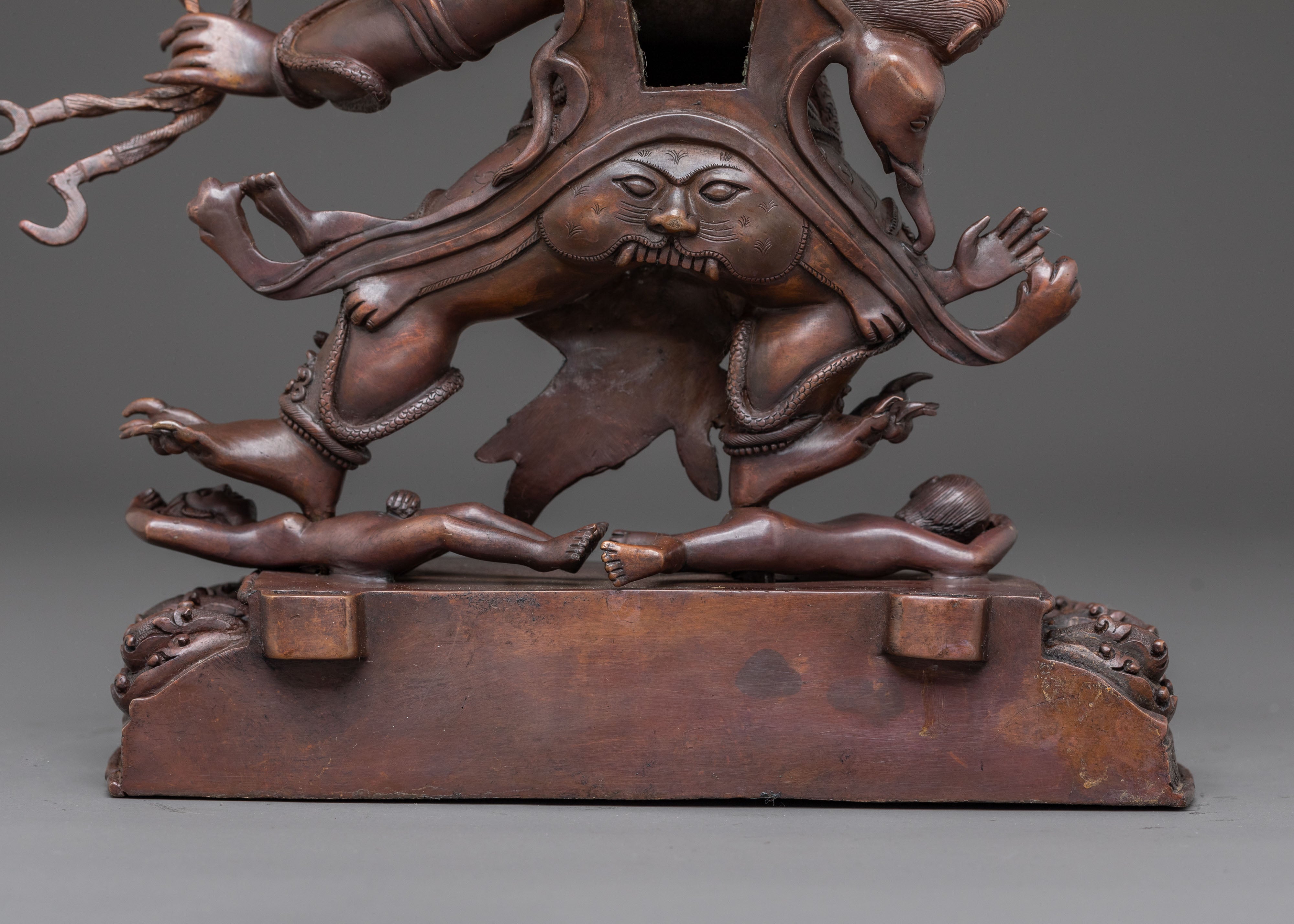 DandaPani Copper Statue - Oxidized Finish