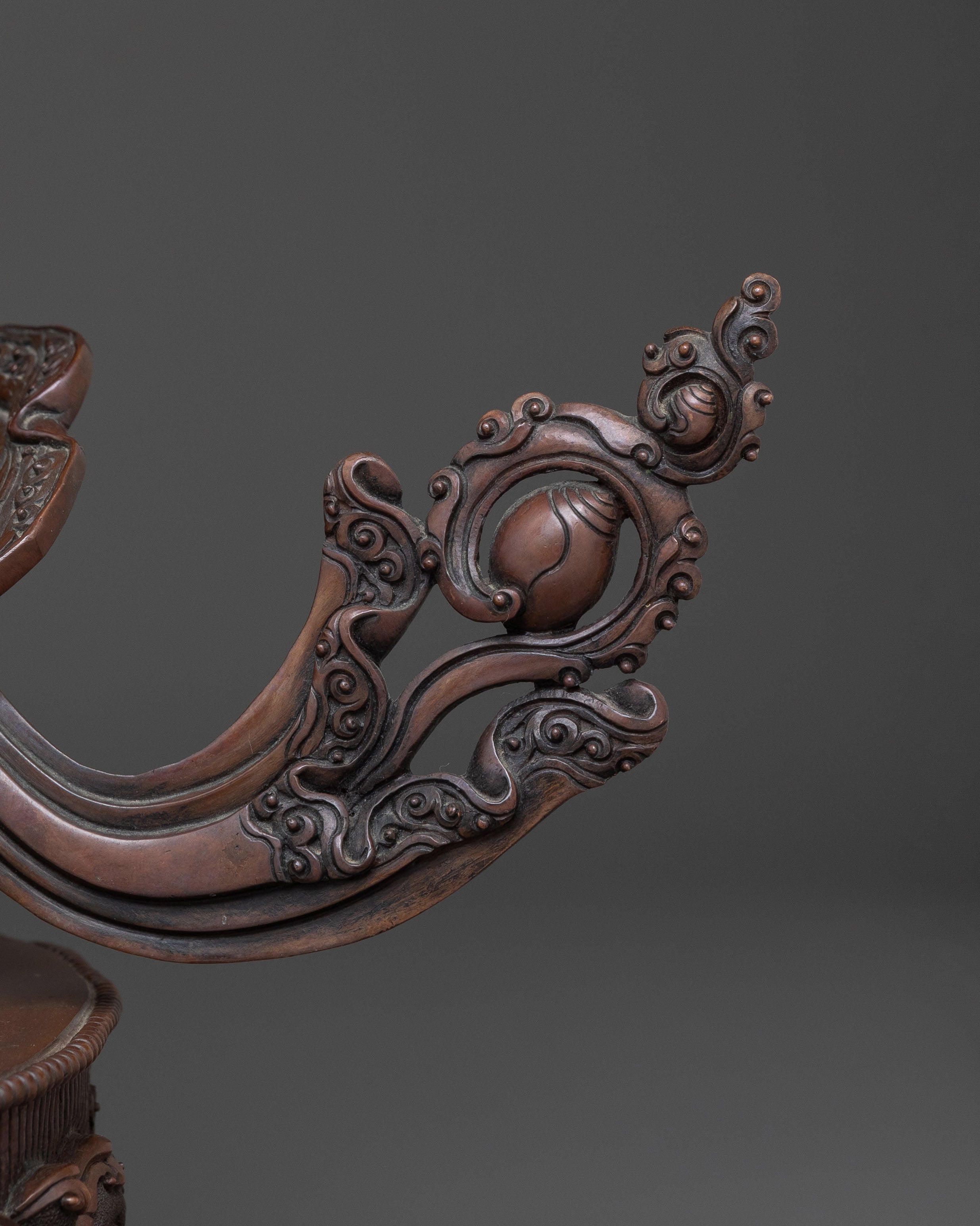 Deity of Wealth: Dzambhala Oxidized Copper Statue