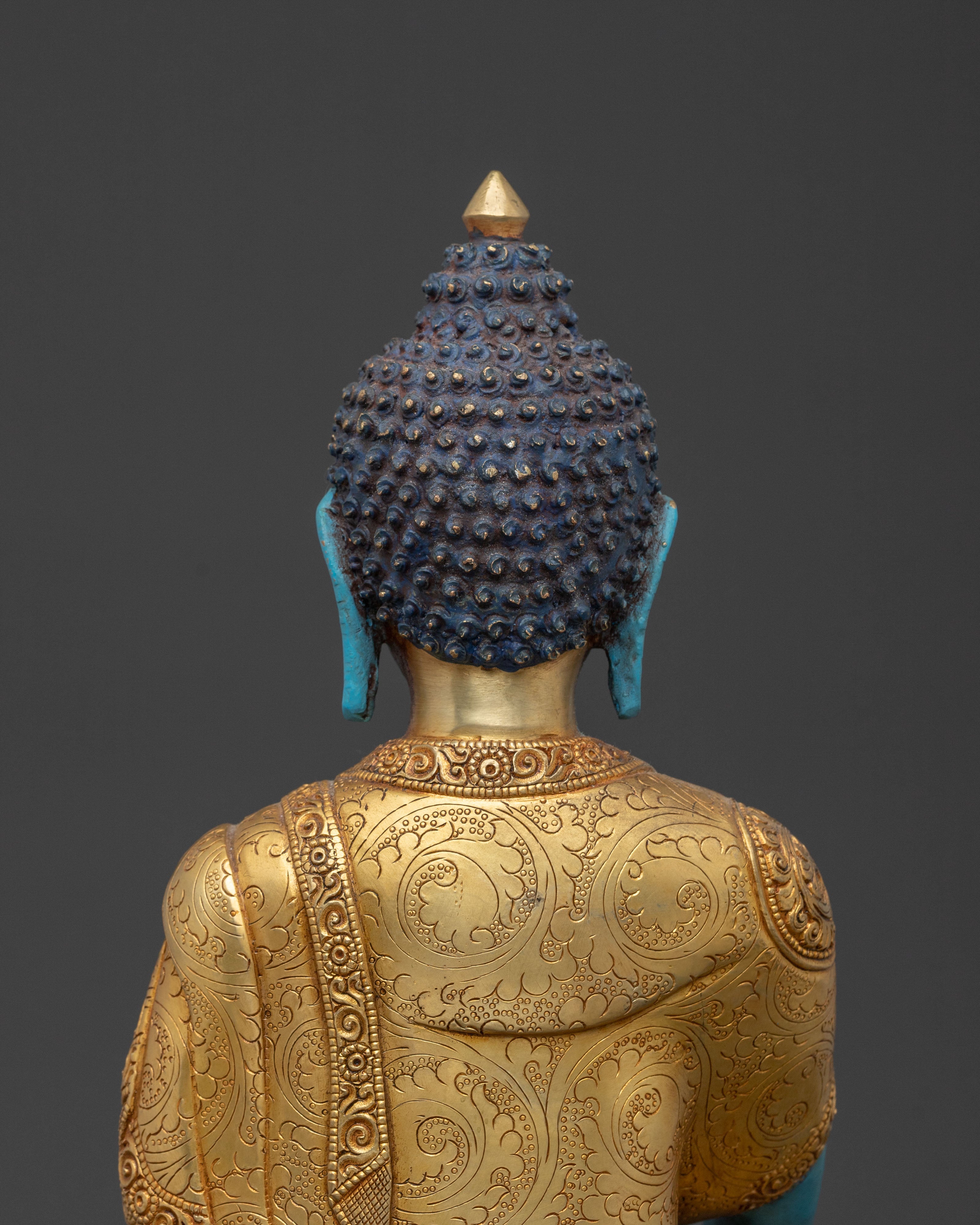 Akshobhya Buddha Sculpture | Enlightened Figurine