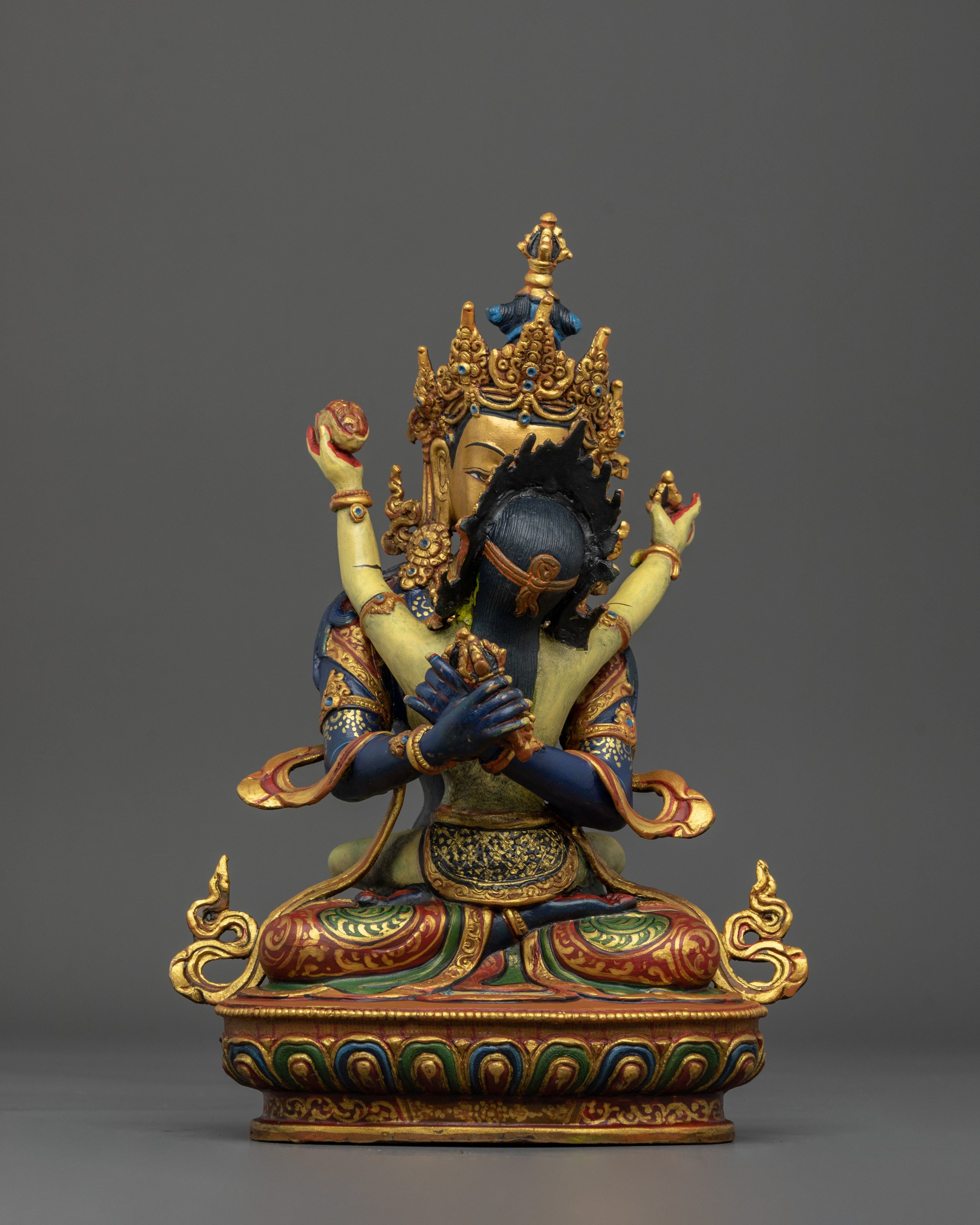 Vajradhara Statue With Consort