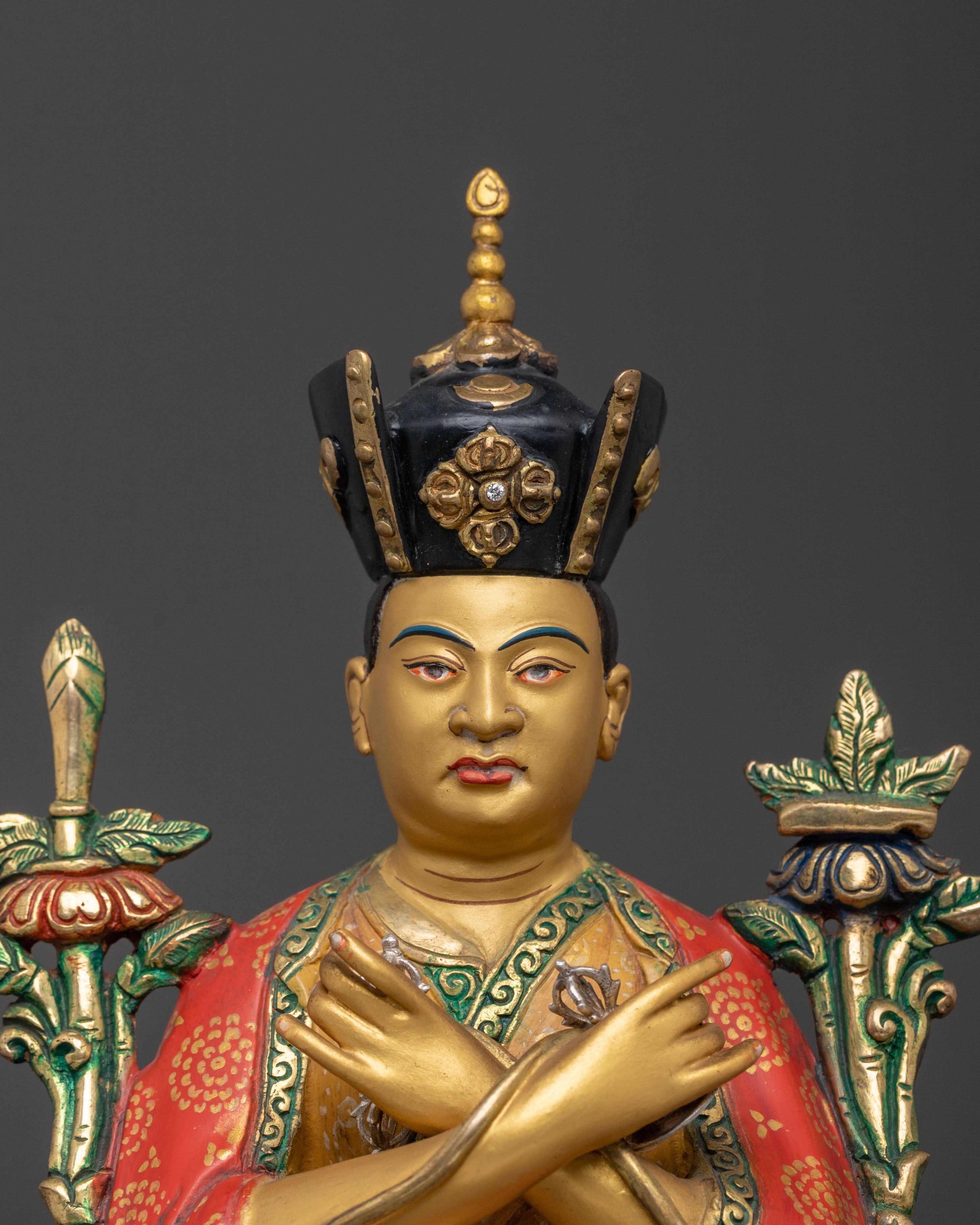 16th Karmapa Handcrafted Statue | 24K Gold Gilded