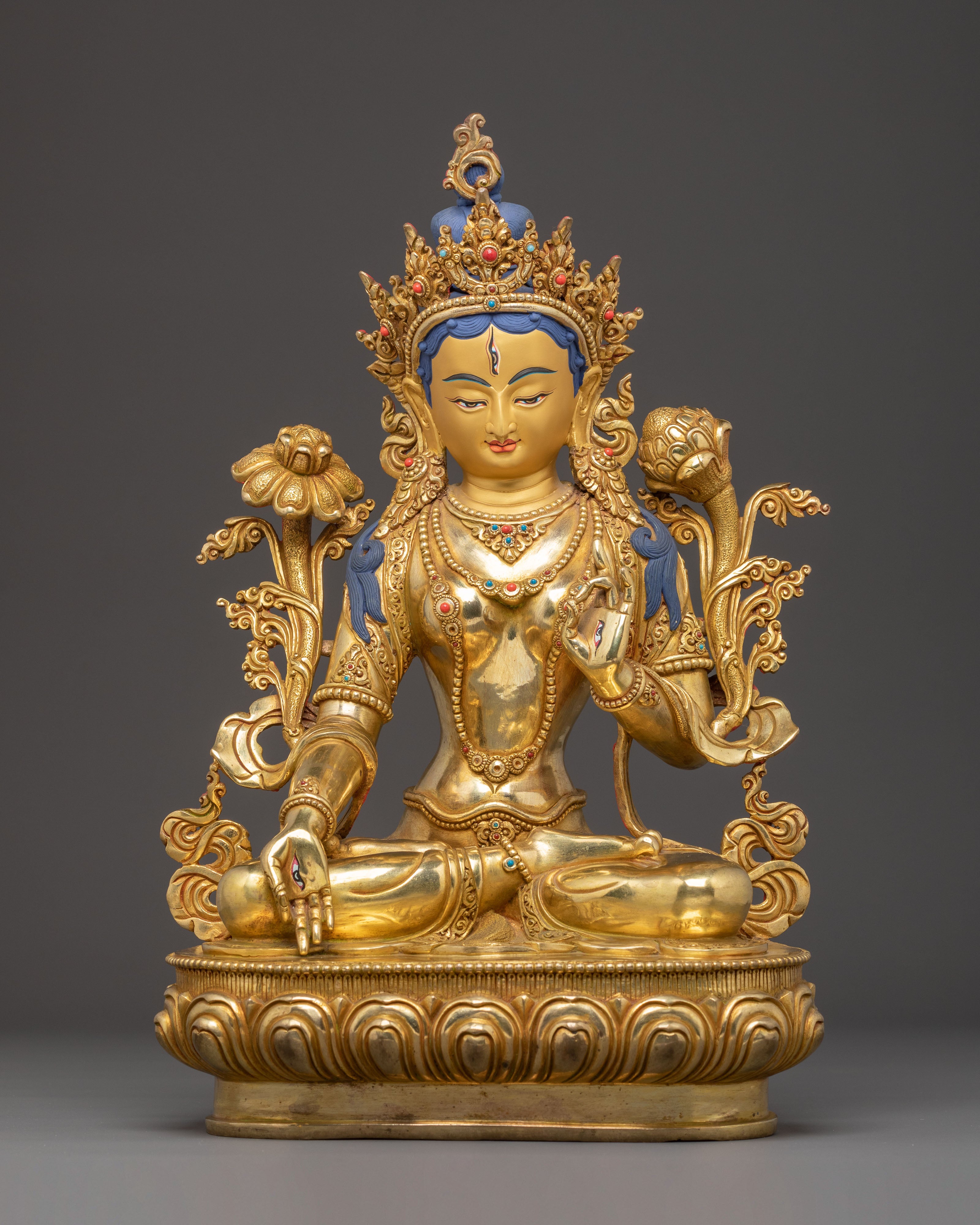 Handcrafted Figurine of White Tara