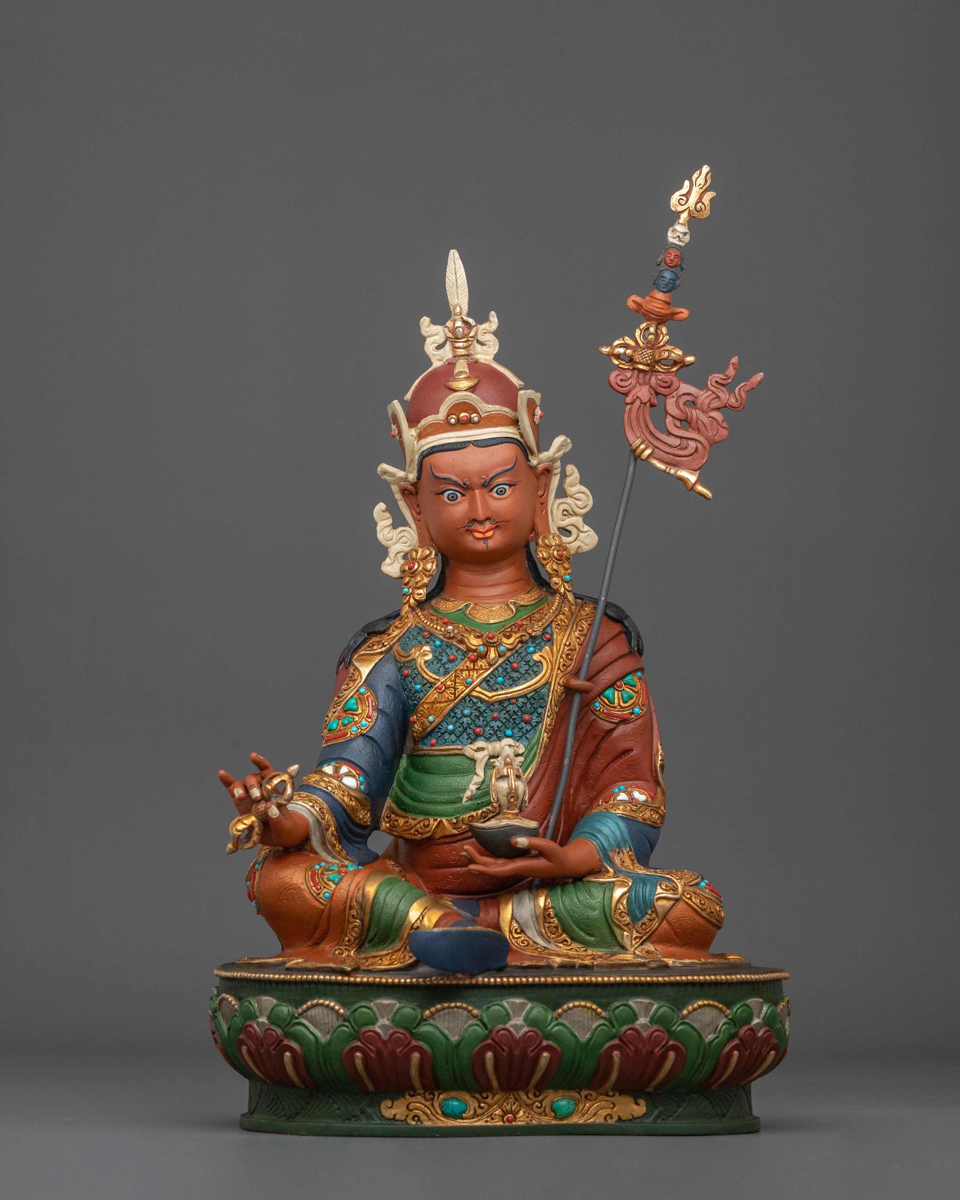 Traditional Guru Rinpoche Statue | Himalayan Artwork