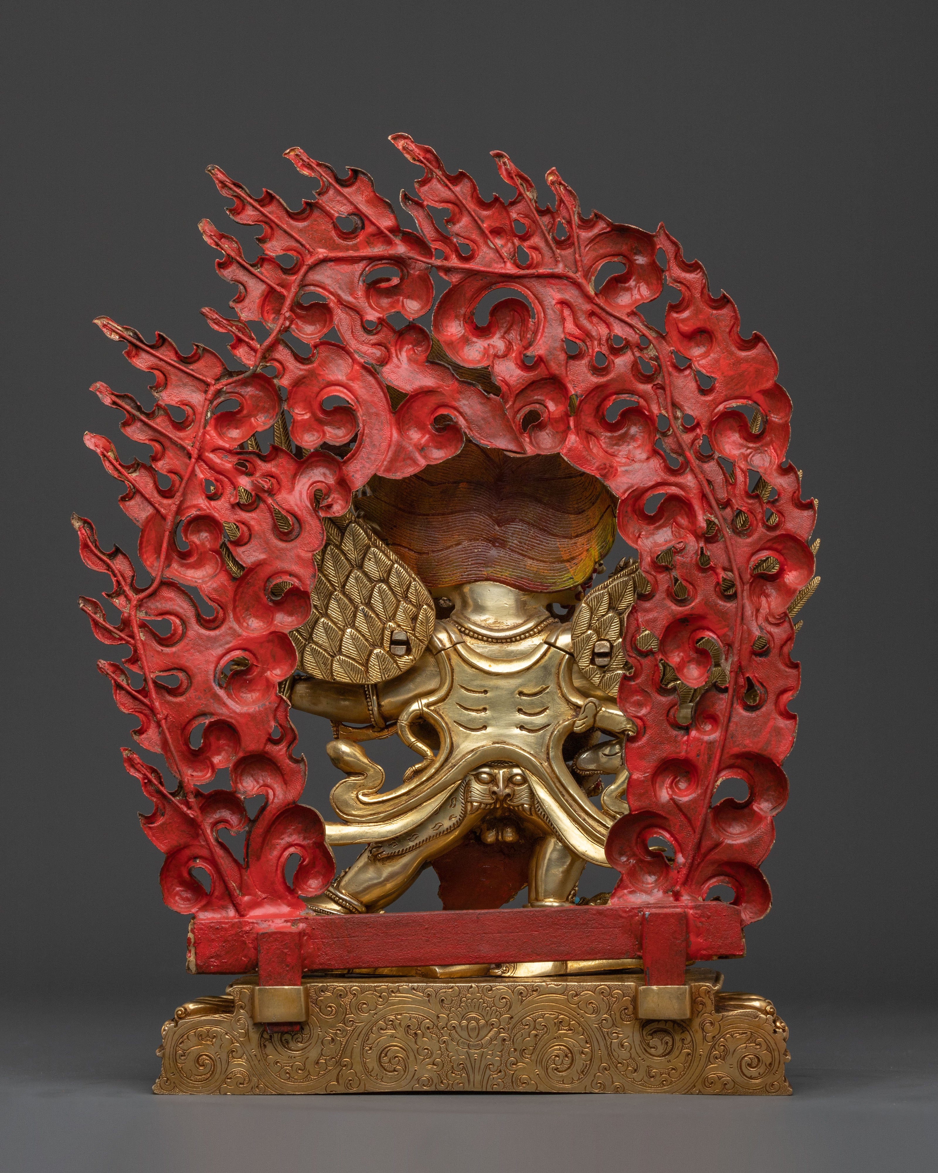 Hevajra Statue: 24k Gold Gilded Buddhist Deity