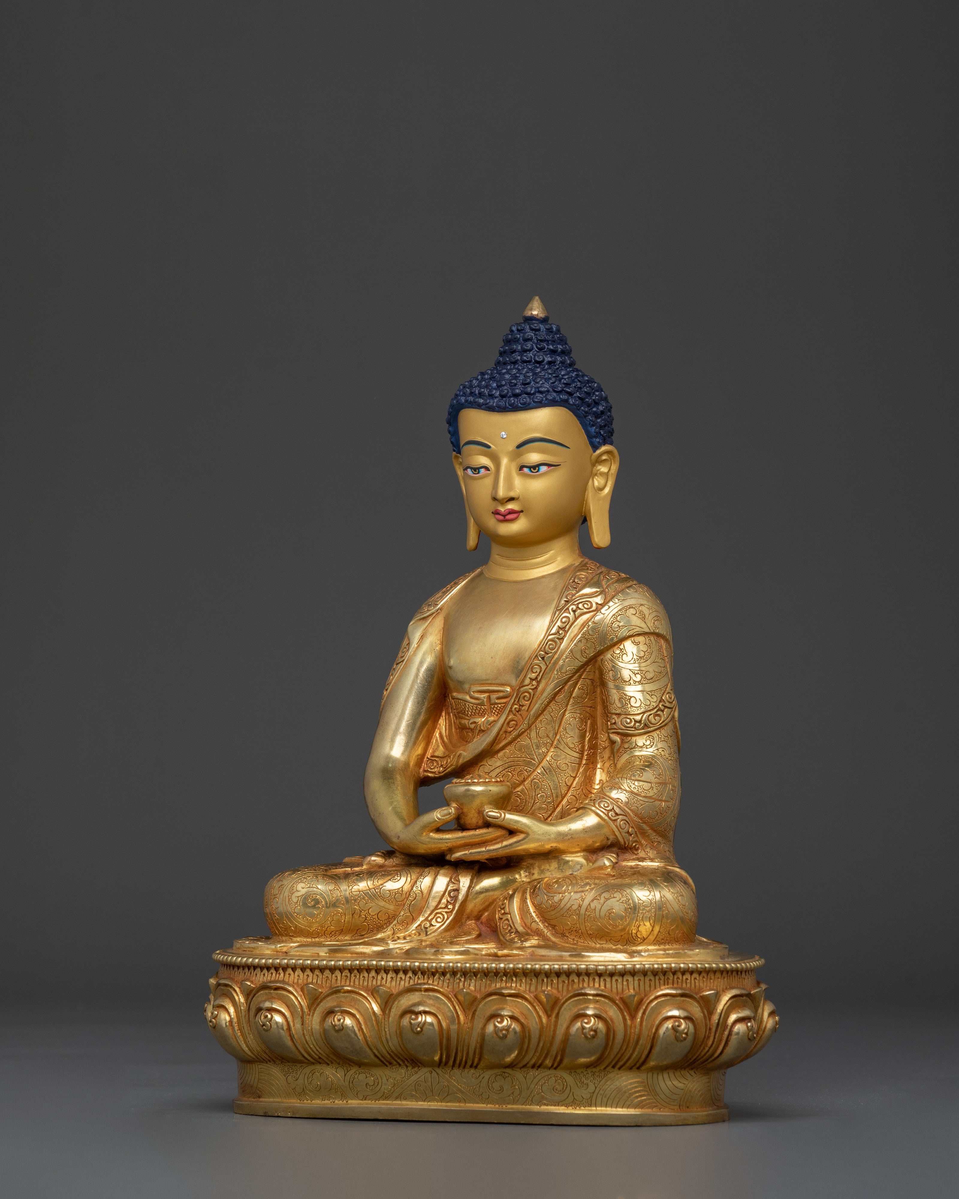 Handmade Amitabha Buddha Peaceful Statue | Buddhist Artwork