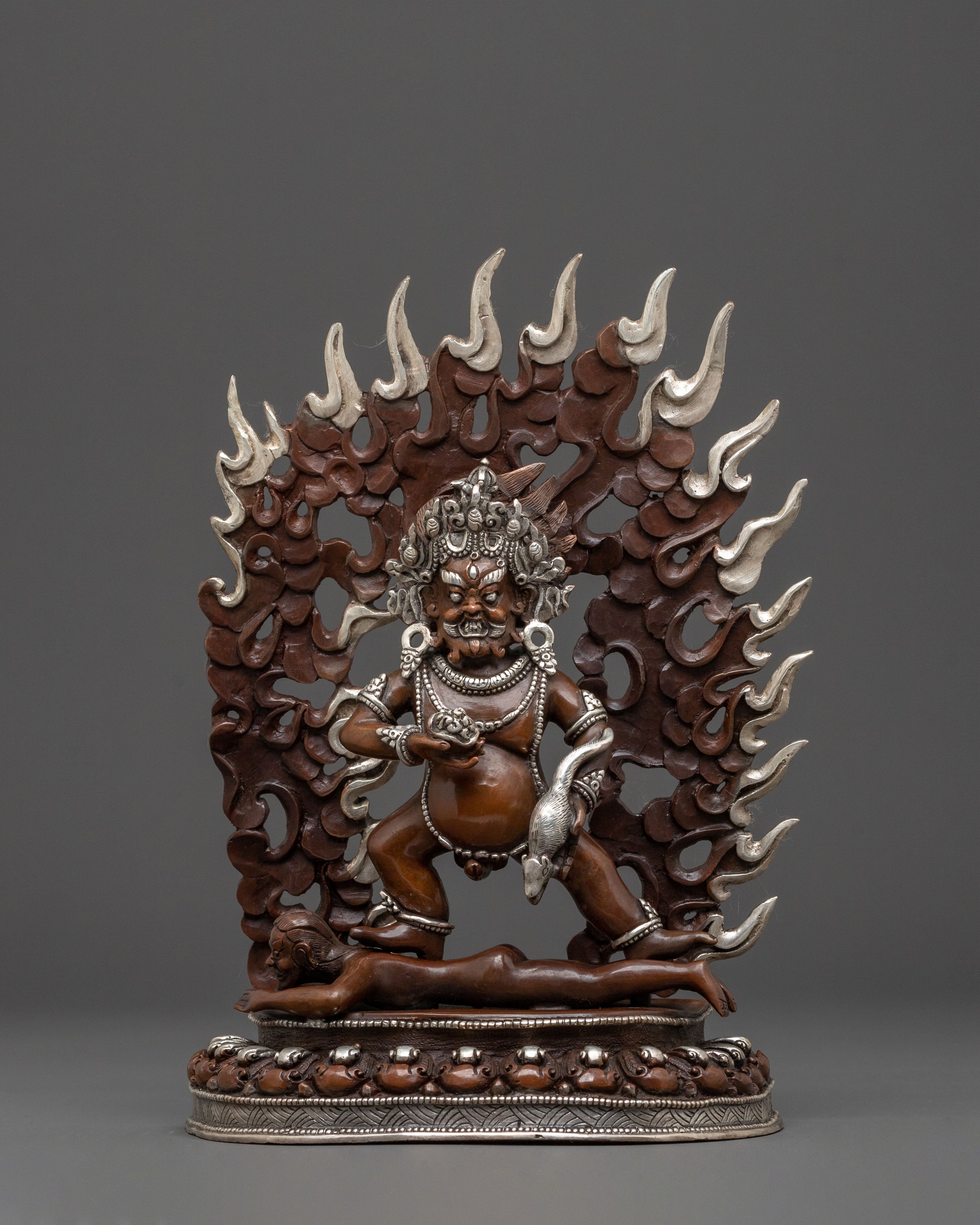 Black Dzambhala Spiritual Statue | Protector of Fortune