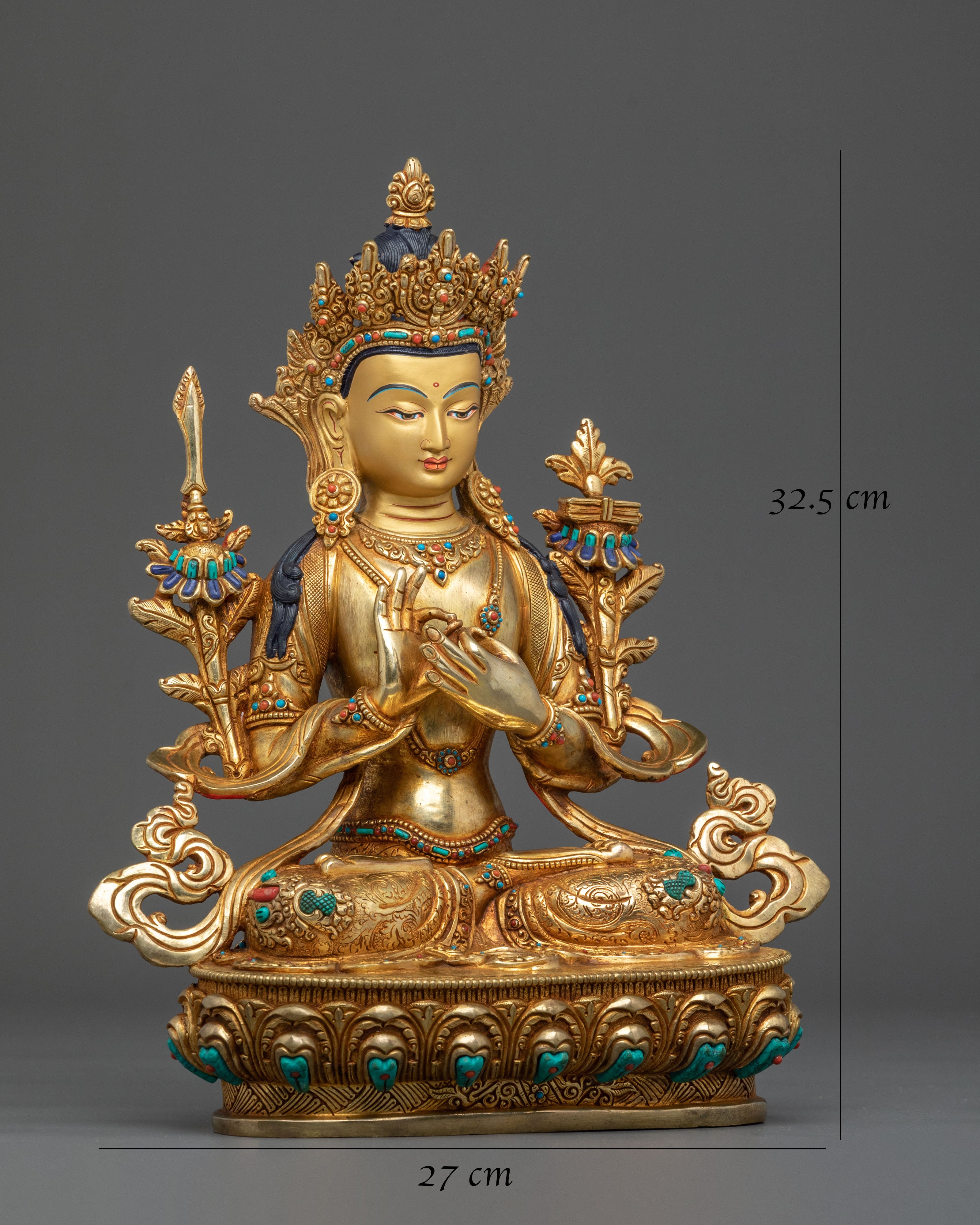 Tikshna Manjushri Wisdom Figurine | Home Decor