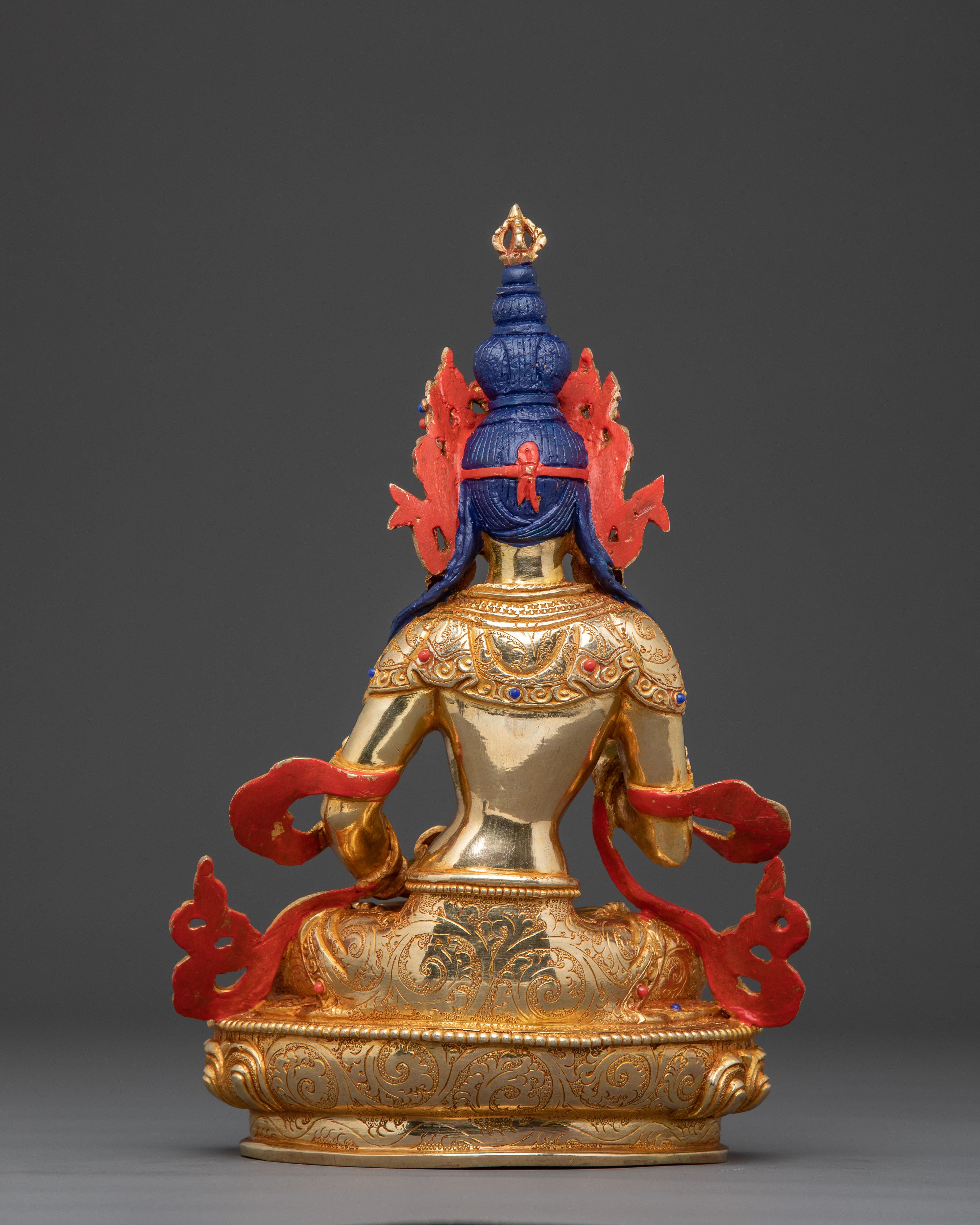 Vajrasattva Buddha | Handcrafted 24K Gold Gilded Statue