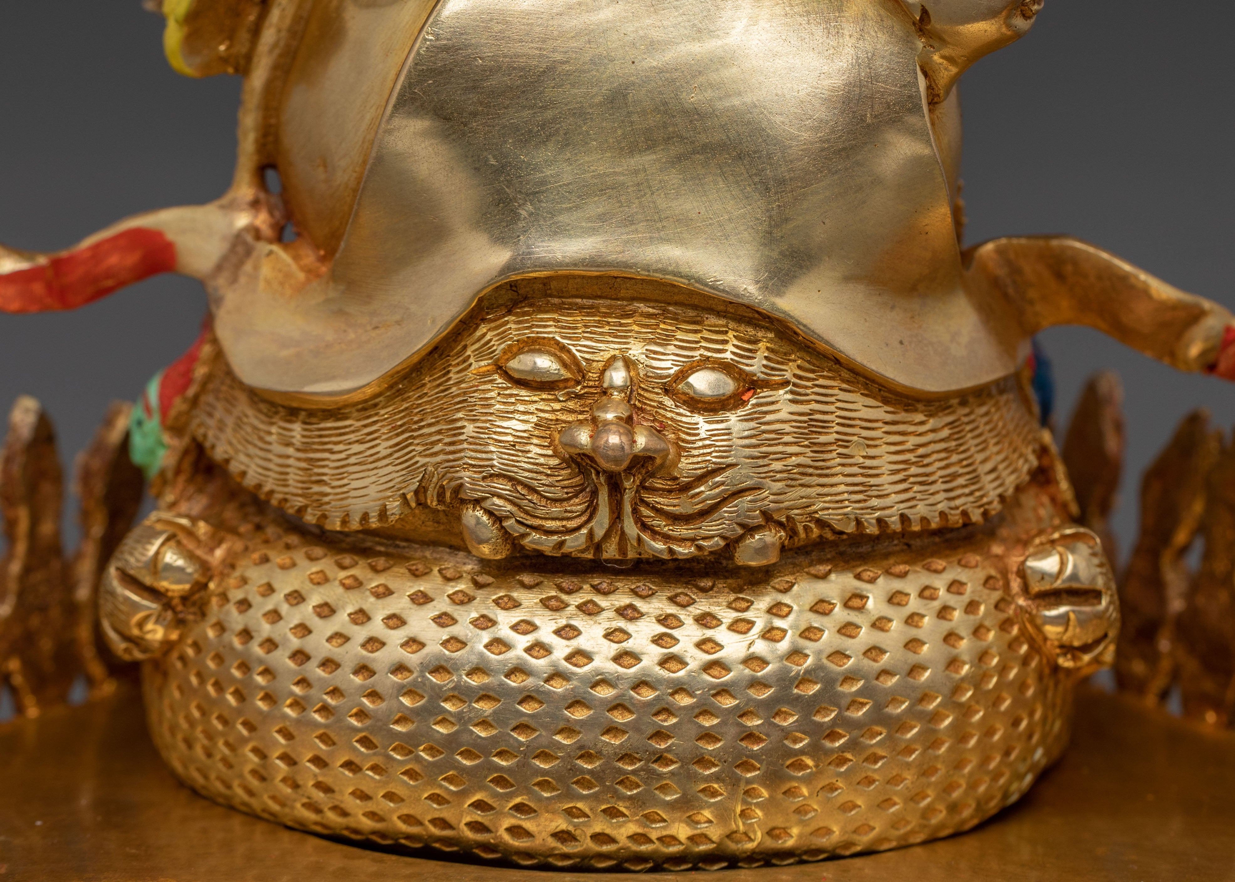 Rahula Wrathful Statue: Fierce Tantric Protector Deity