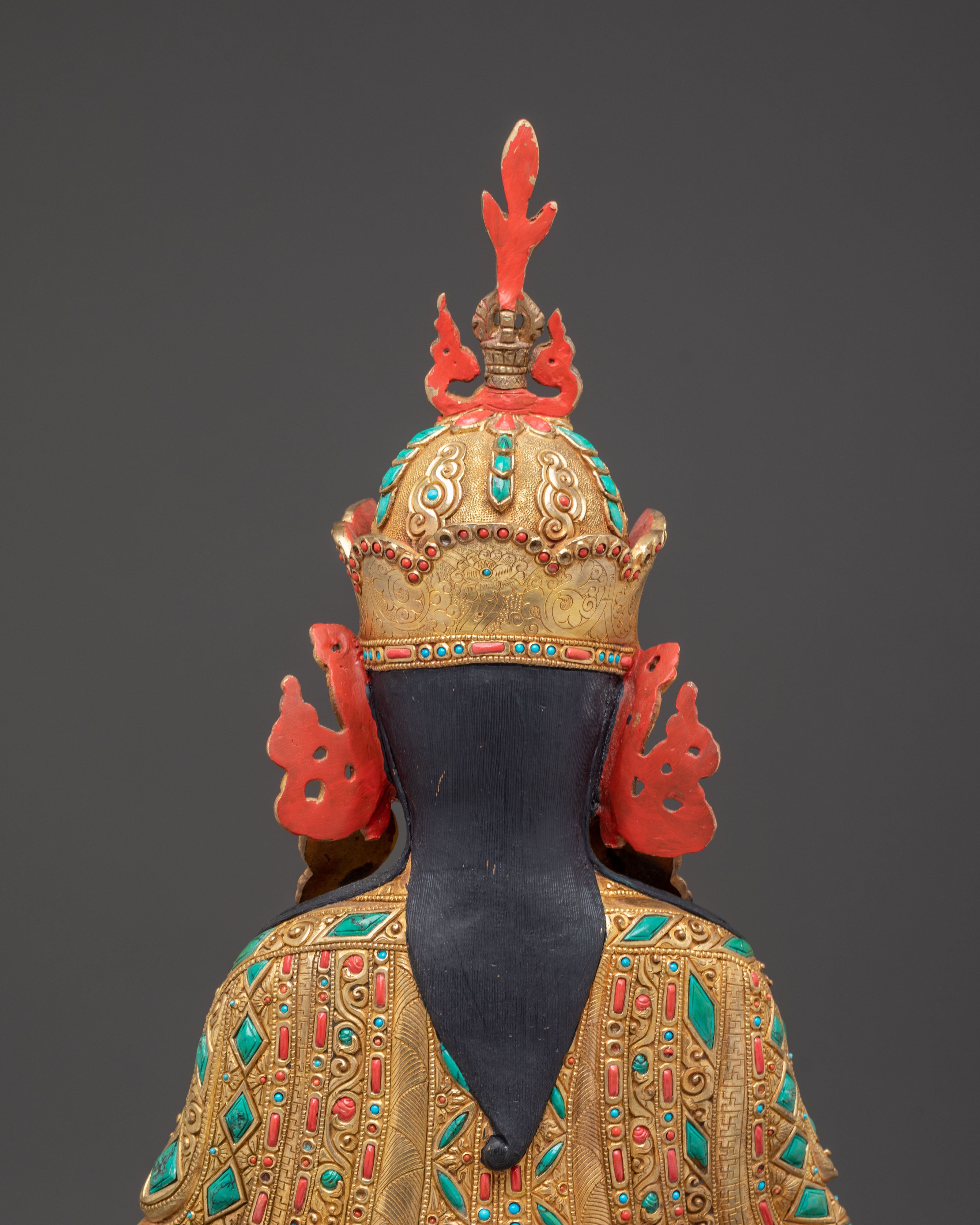 Blessing Guru Tsokye Dorje Statue | Radiant Gilded Masterpiece