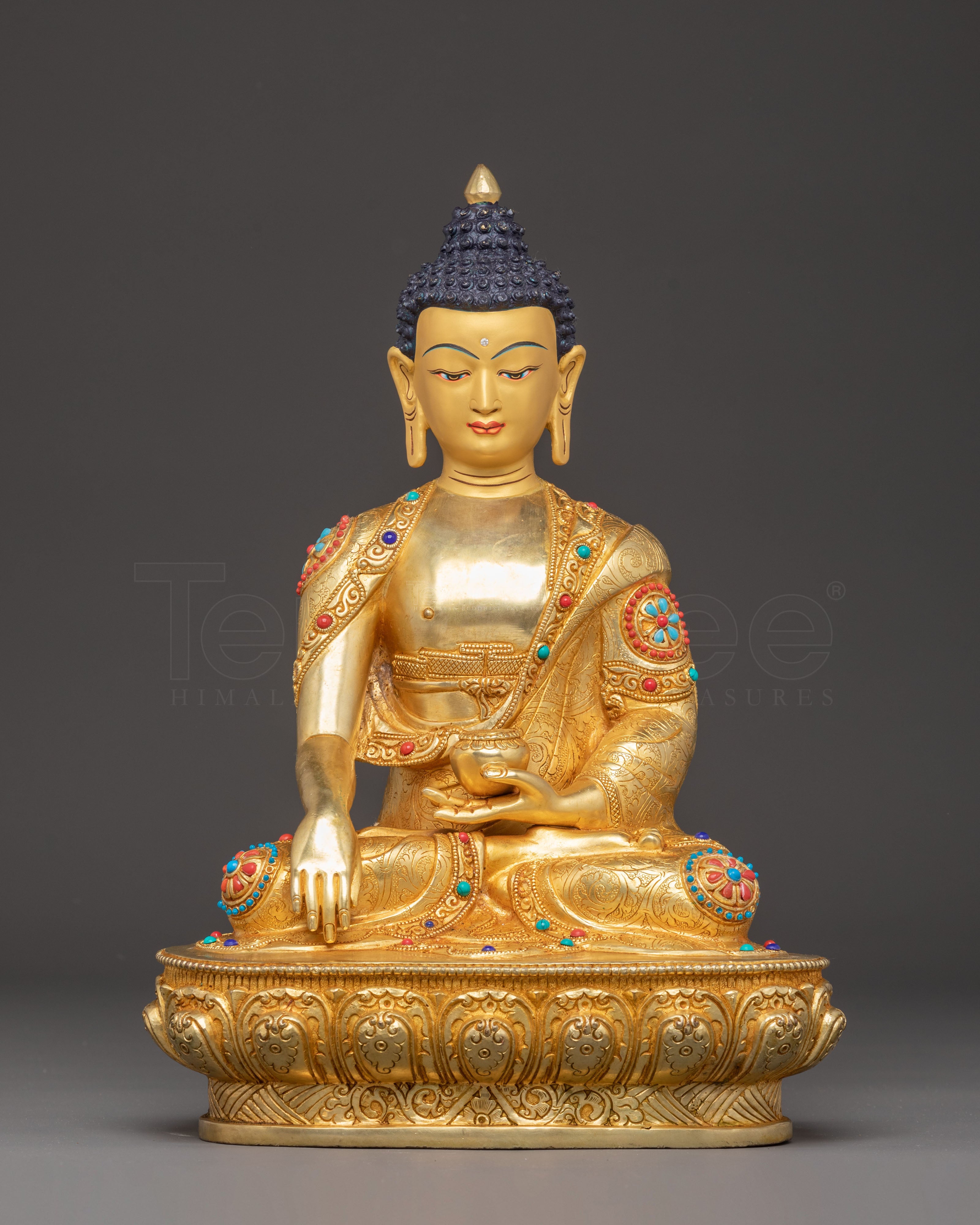 Golden Shakyamuni Buddha Handmade Statue