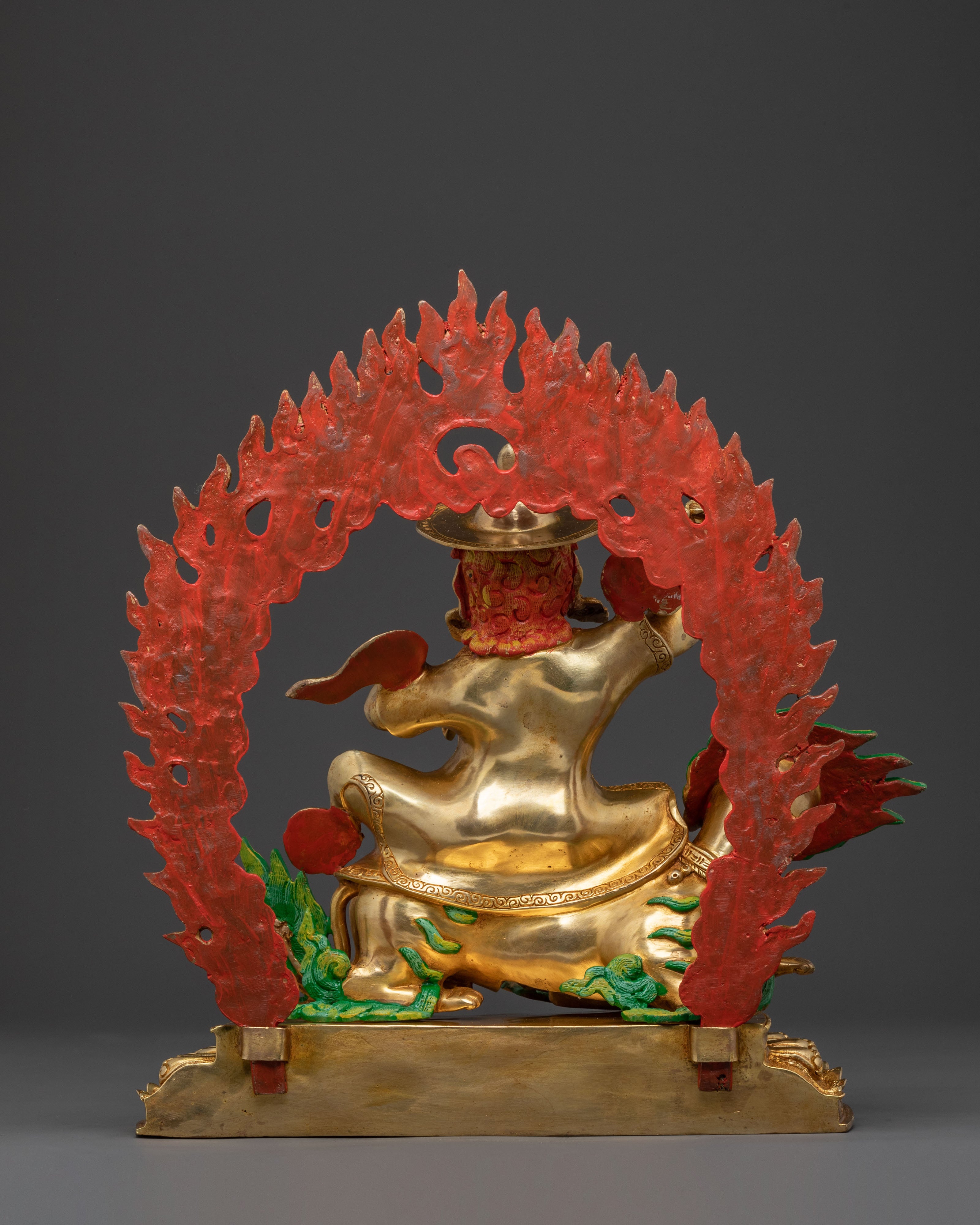 Dorje Legpa Vibrant Copper Statue
