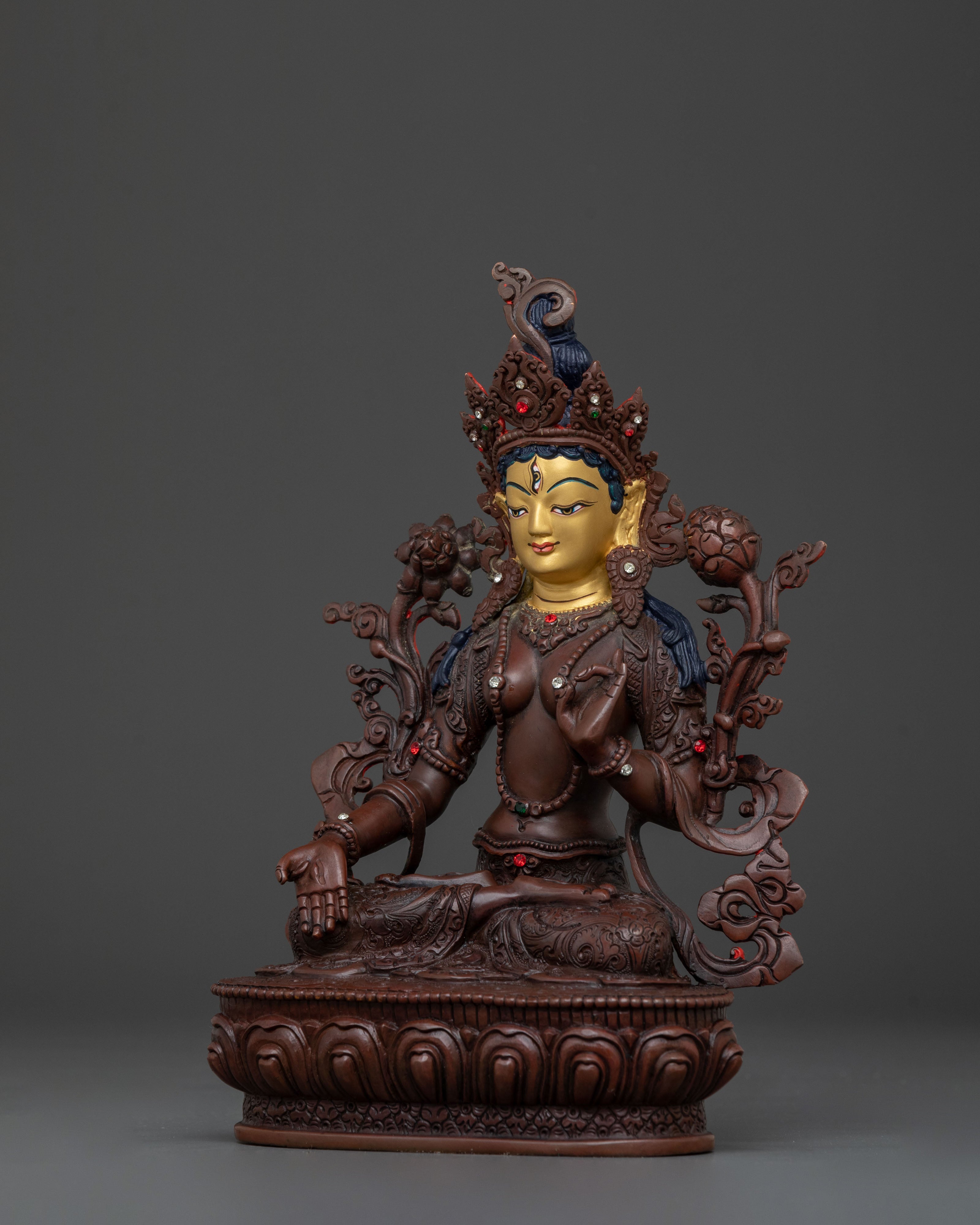 Long Life Figurine of White Tara | Goddess of Compassion