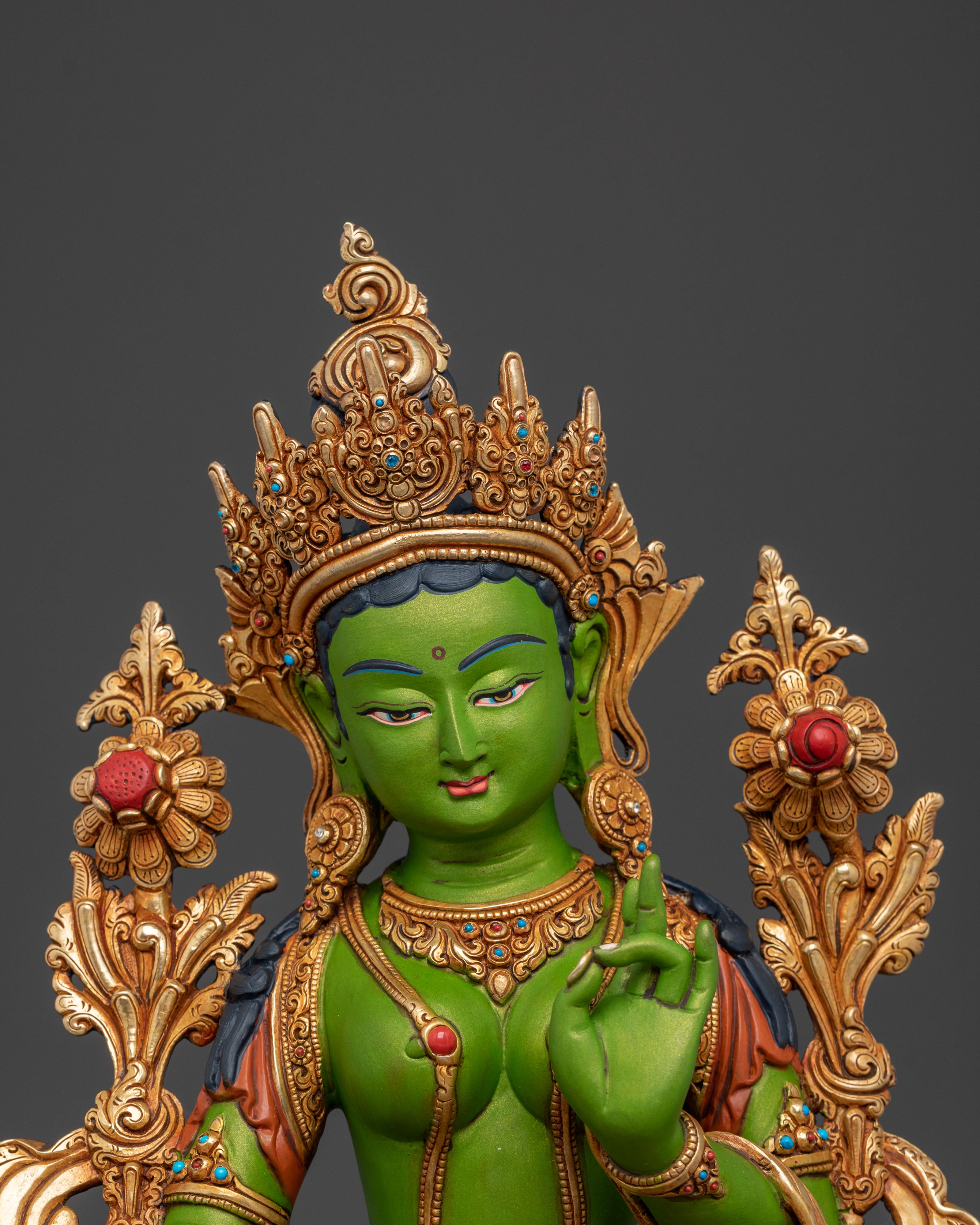 Green Tara Statue | Tibetan Buddhist Goddess