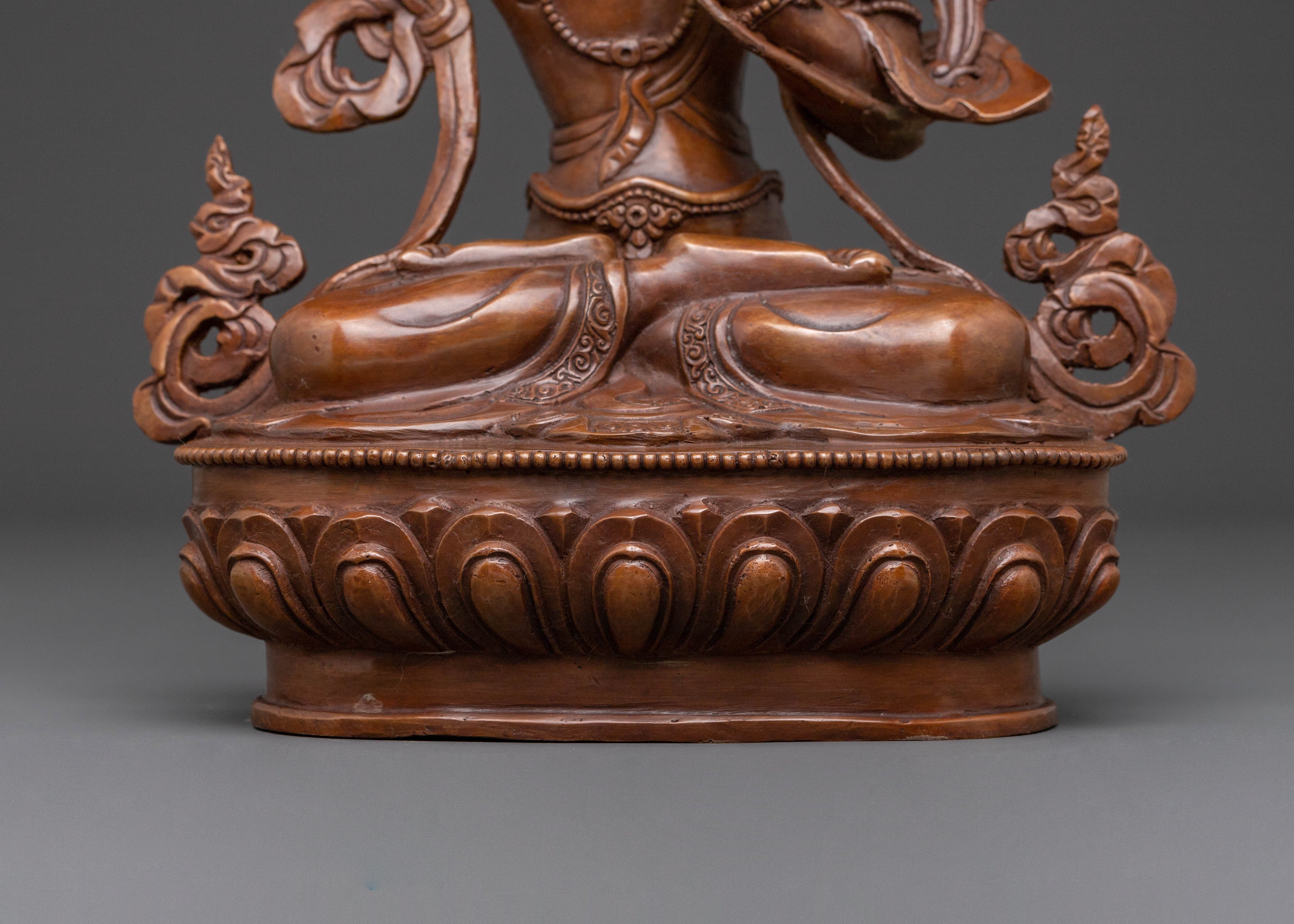 Manjushri Bodhisattva – Oxidized Copper Wisdom