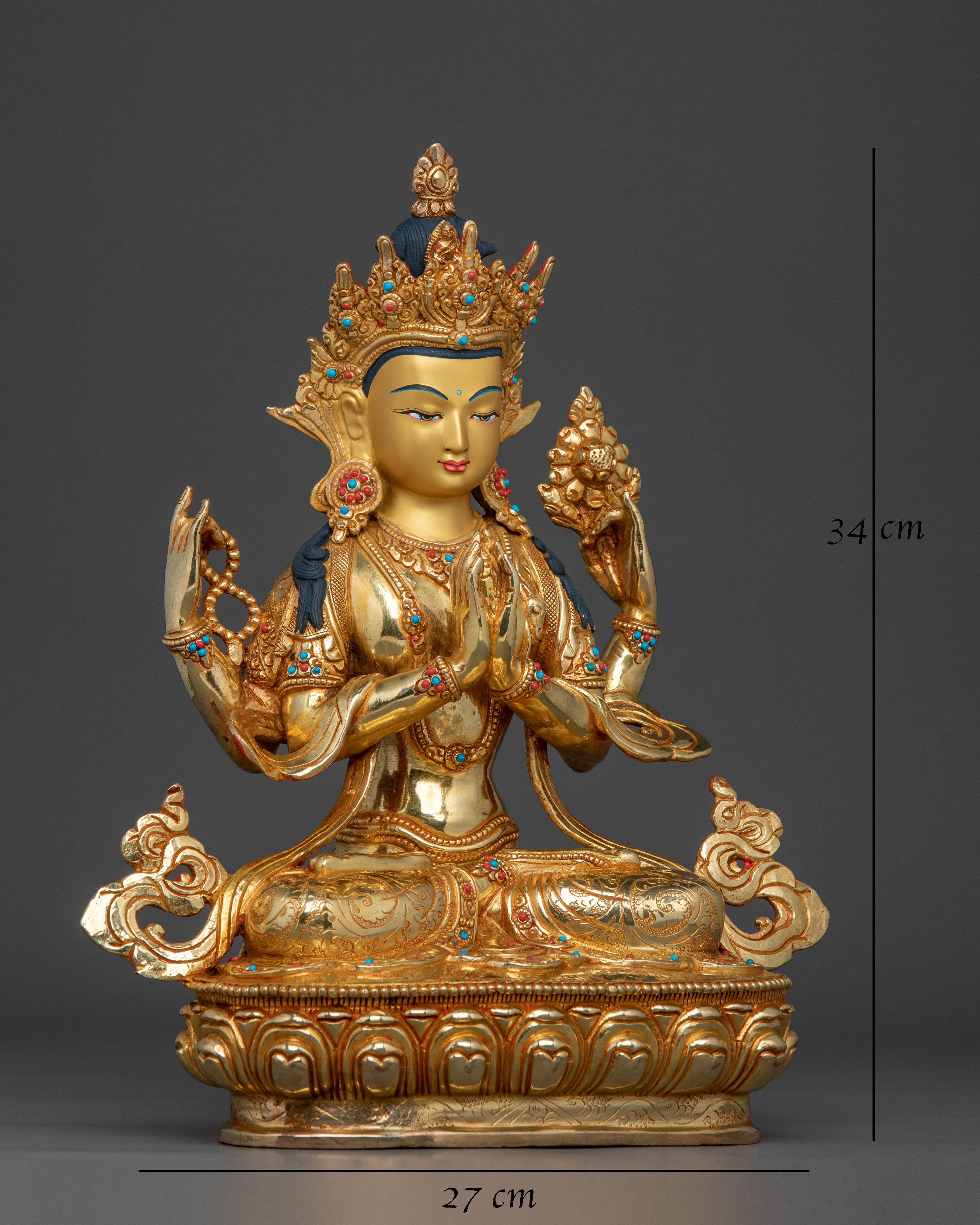 Chenrezig Statue Symbol of Compassion | Bodhisattva of Compassion
