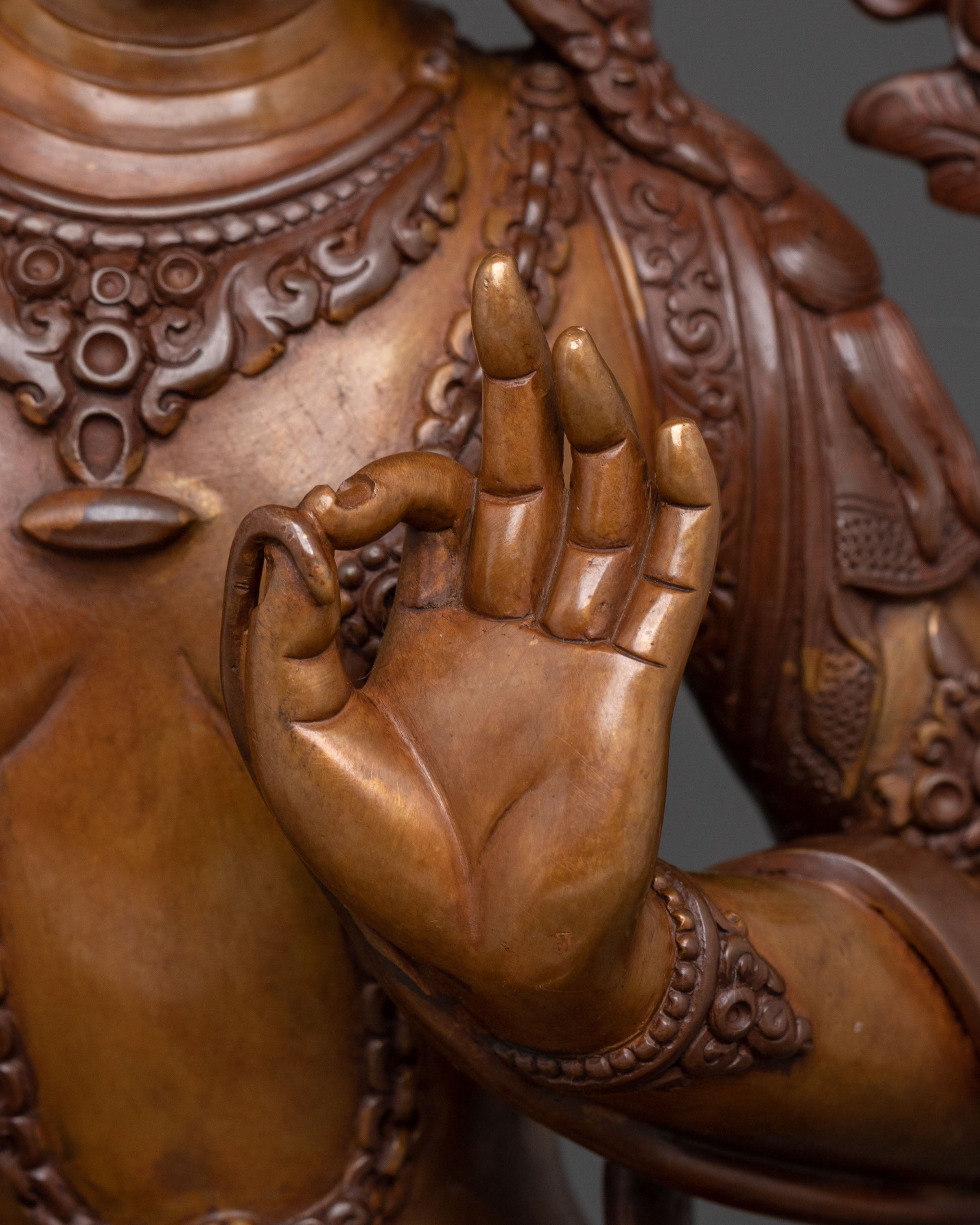 Himalayan Manjushri Traditional Statue | Symbol of Wisdom & Compassion