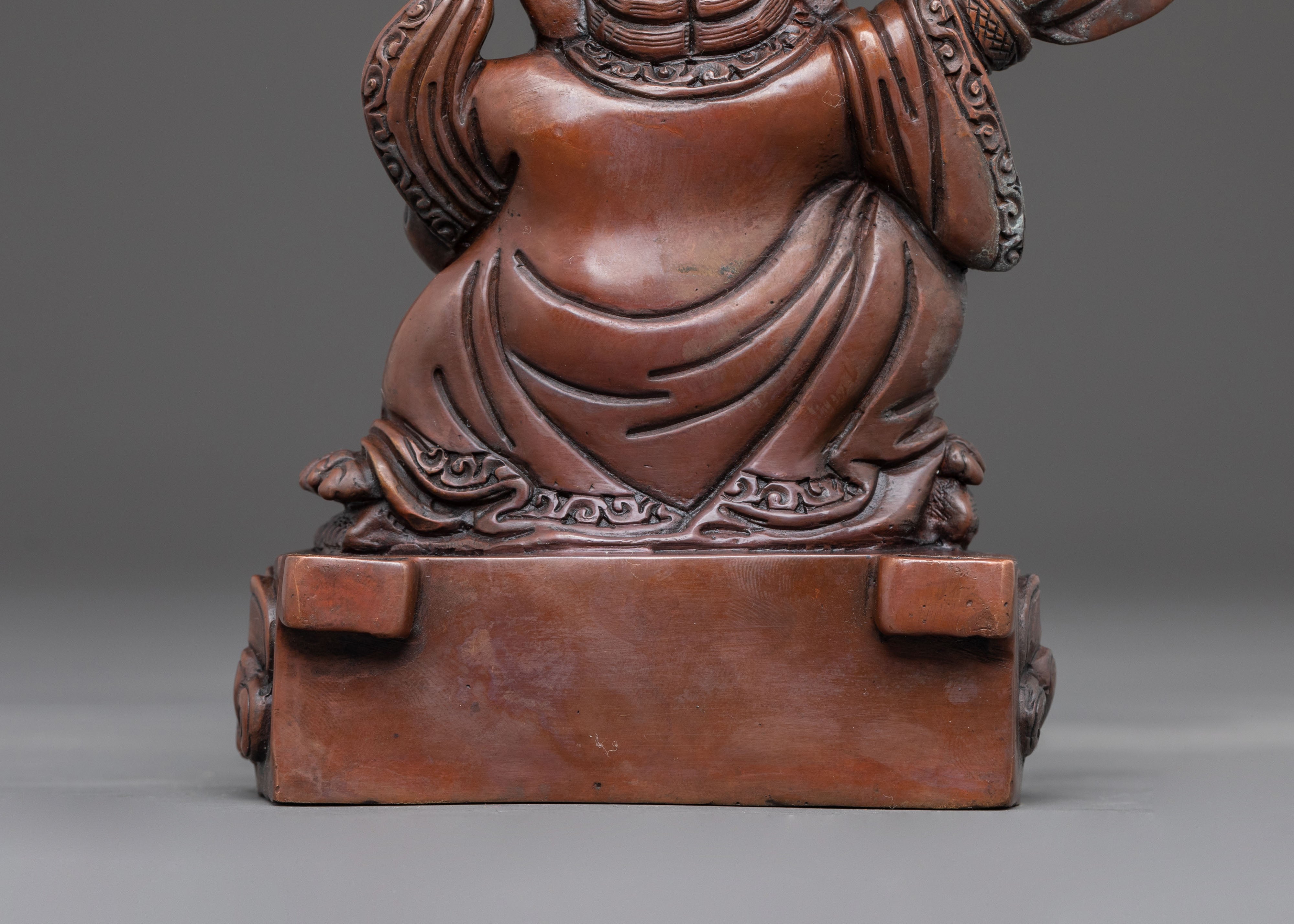 Mahakala Bernakchen Spiritual Figurine – Oxidized Copper Art