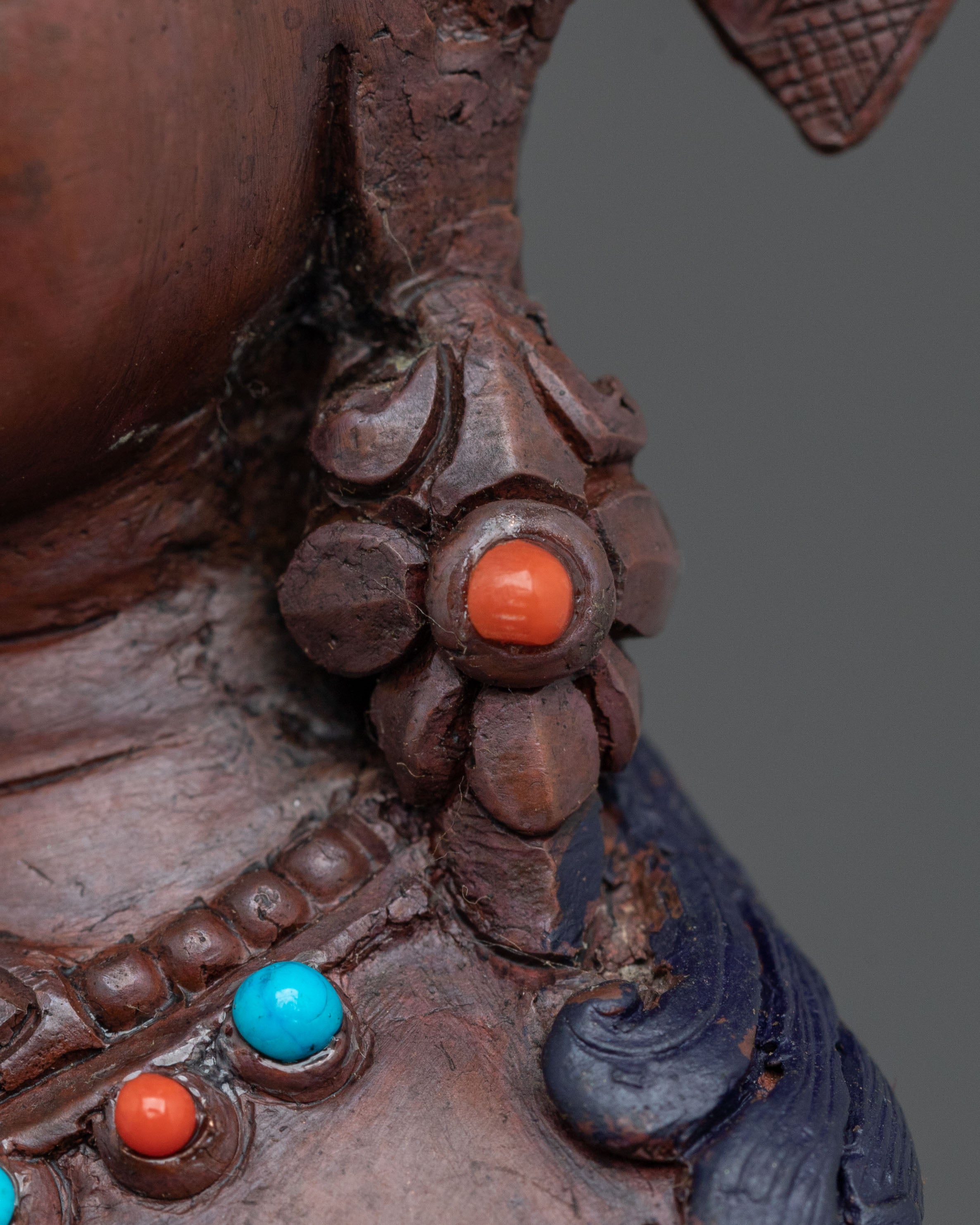 Peaceful Vajrapani Oxidized Statue | Tibetan Buddhist Guardian