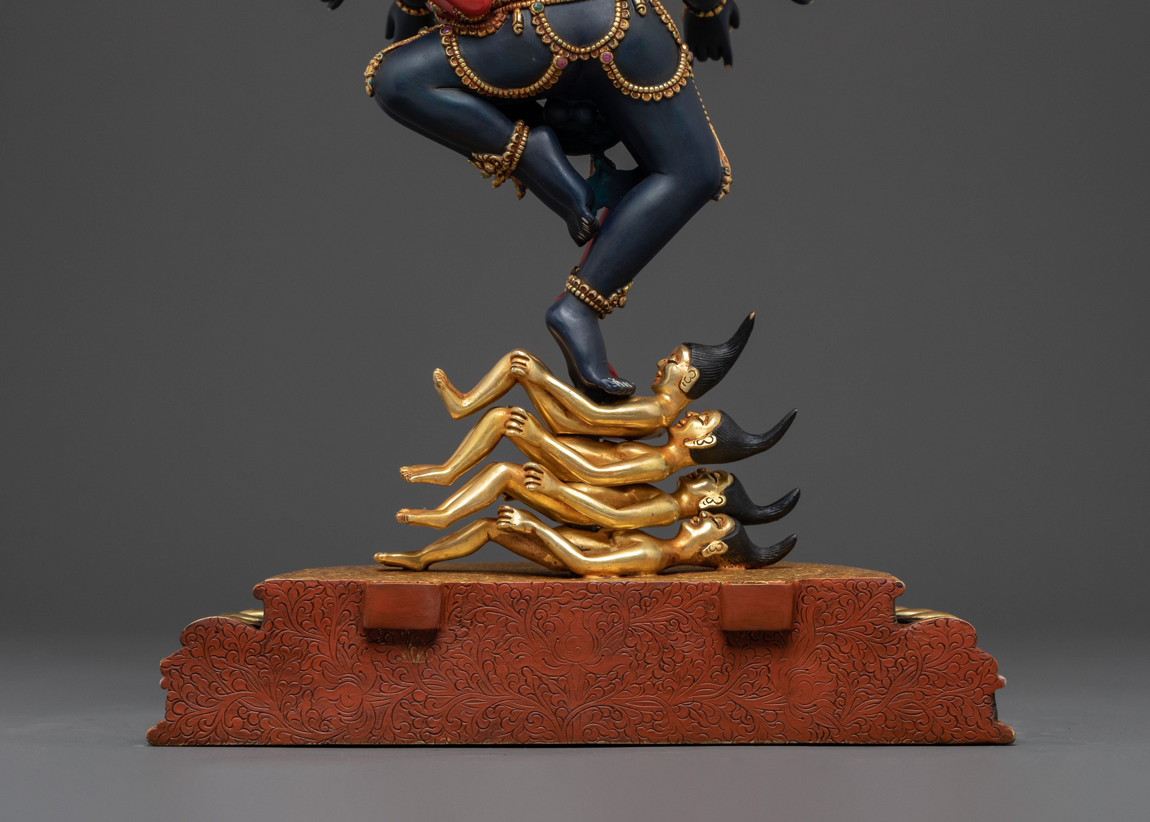 Hevajra 24k Gold Gilded Statue | Union of Wisdom