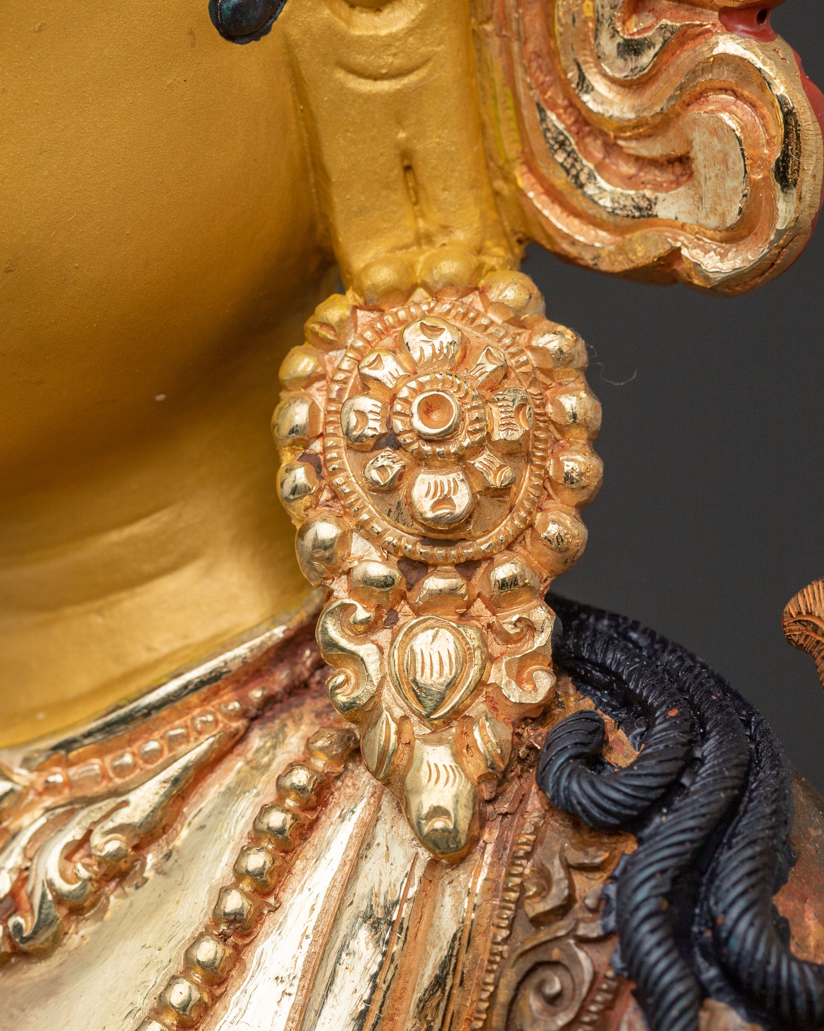 Green Tara Healing Mother Statue | Handcrafted Gold Gilded Copper