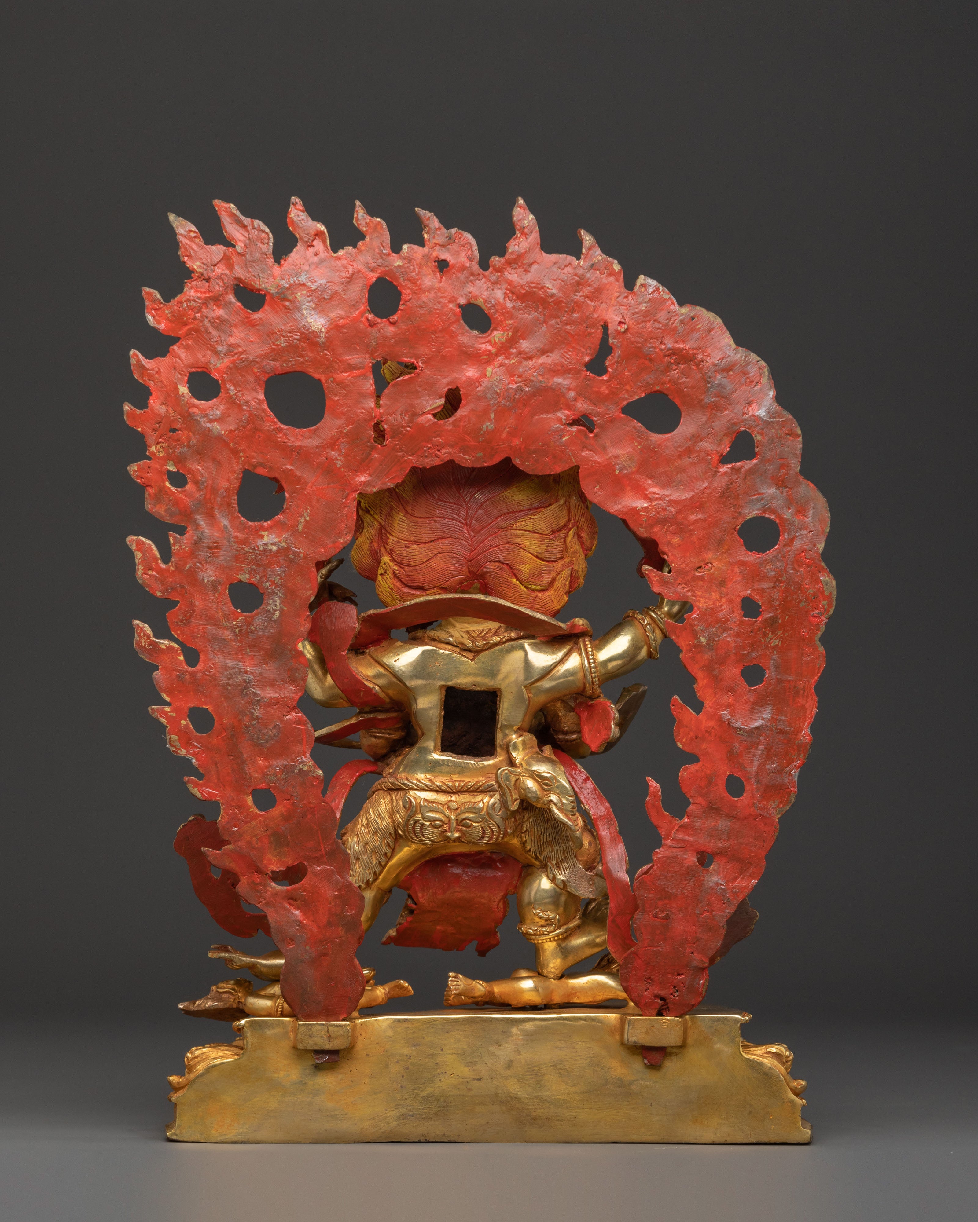 Four Armed Mahakala Spiritual Statue | Altar Decor