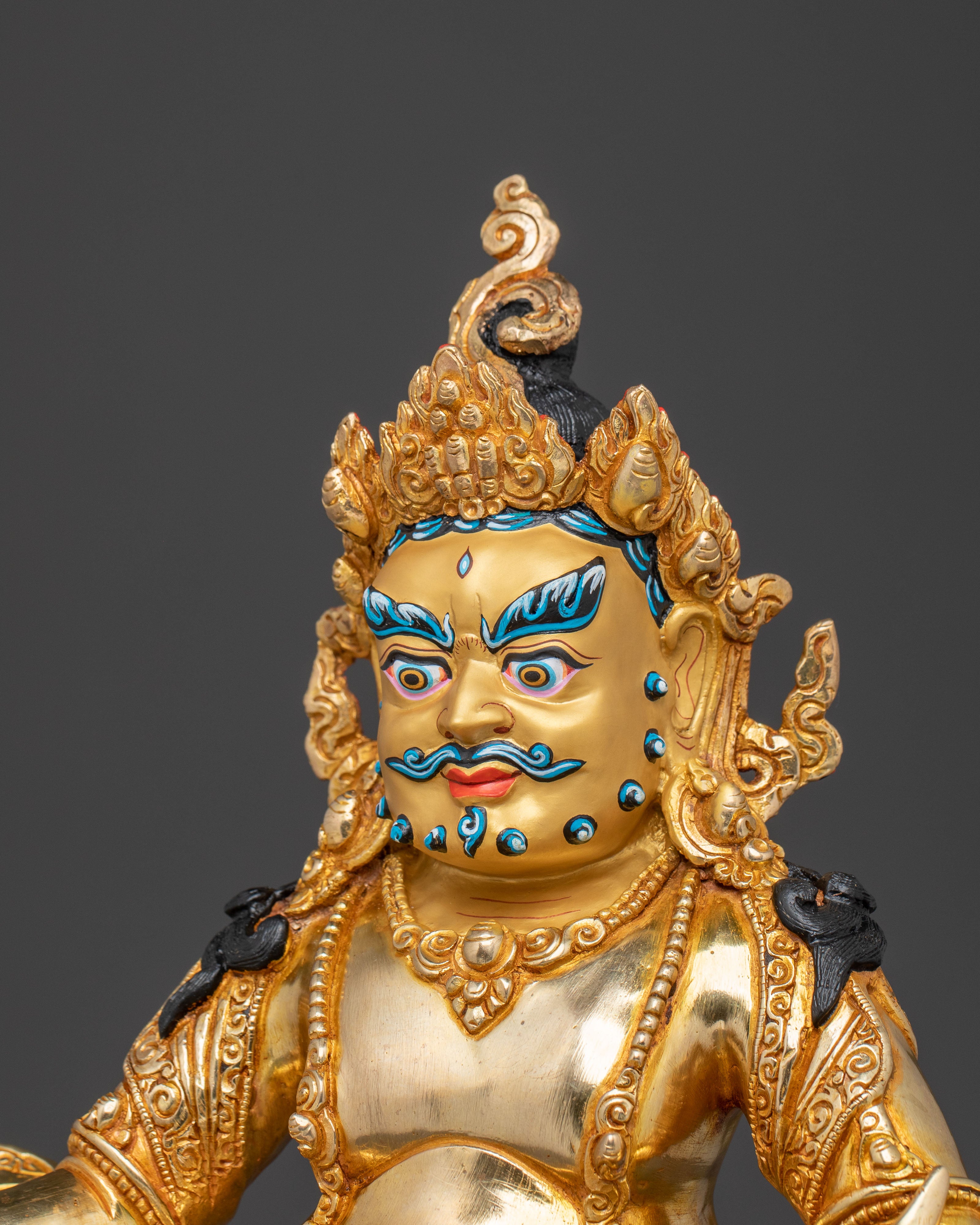 Dzambhala Golden Statue | Divine Prosperity and Wealth Blessing