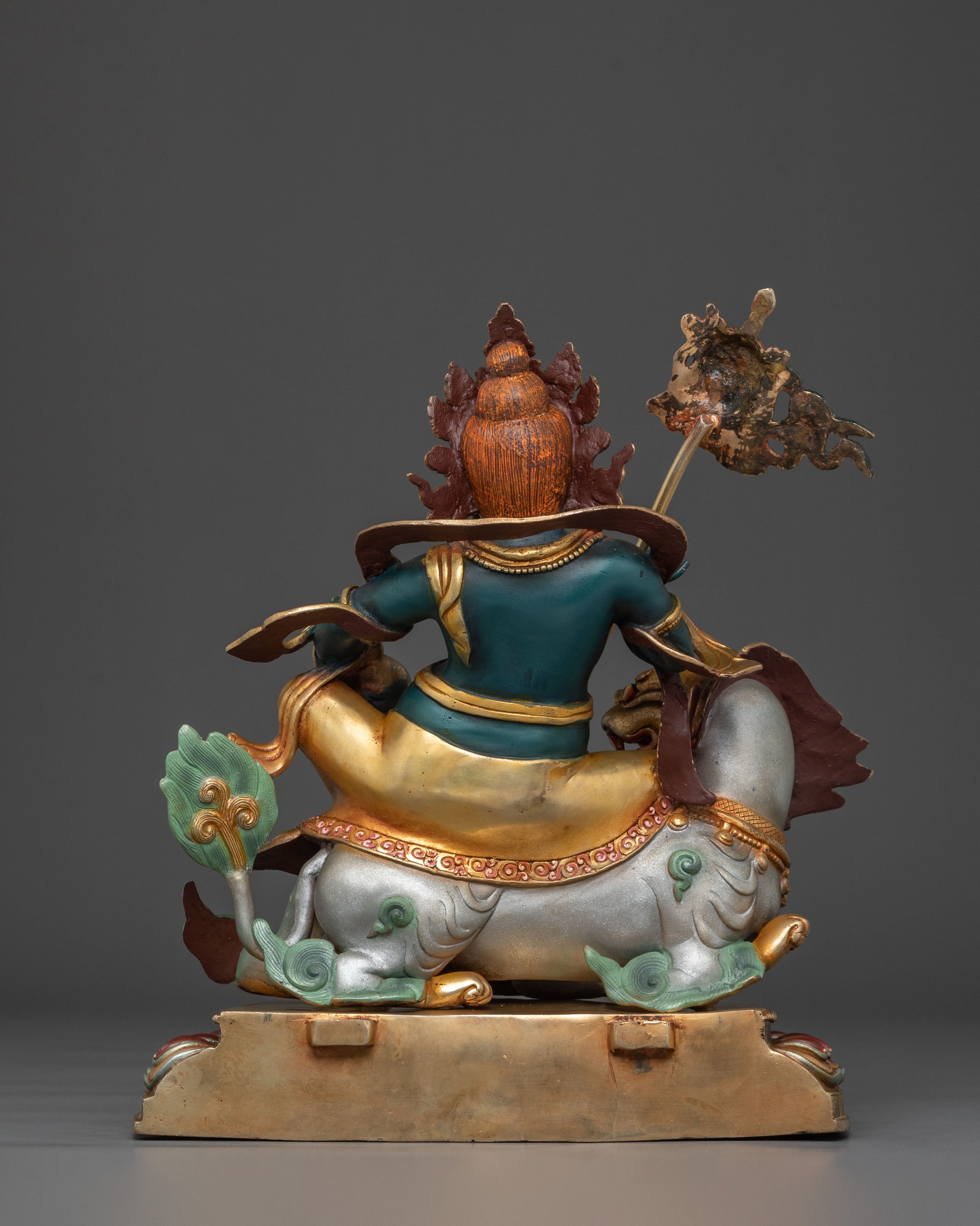 Sacred Namtoshe Wealth Deity Statue, Handcrafted in Nepal